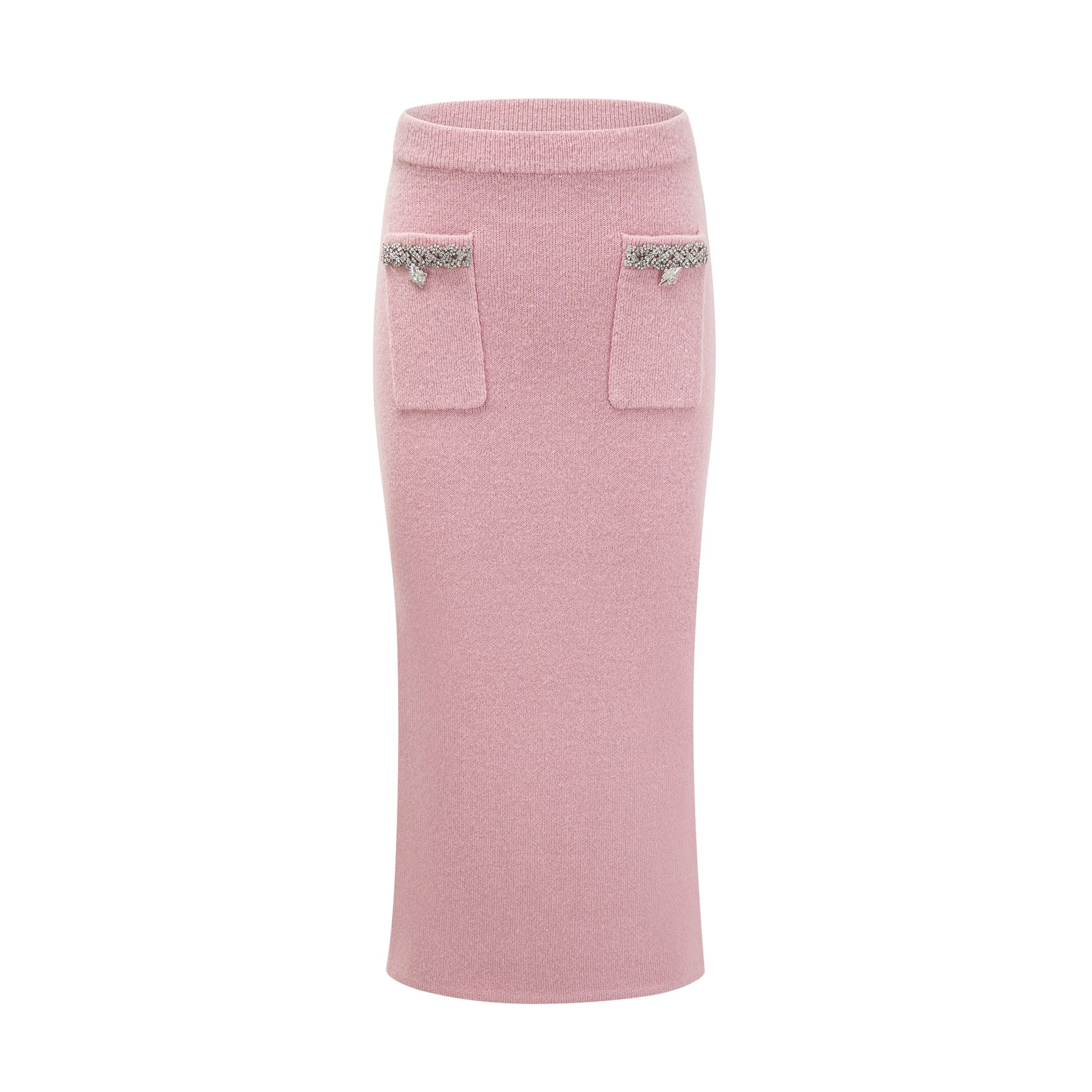 Pink abstract jacket skirt set
