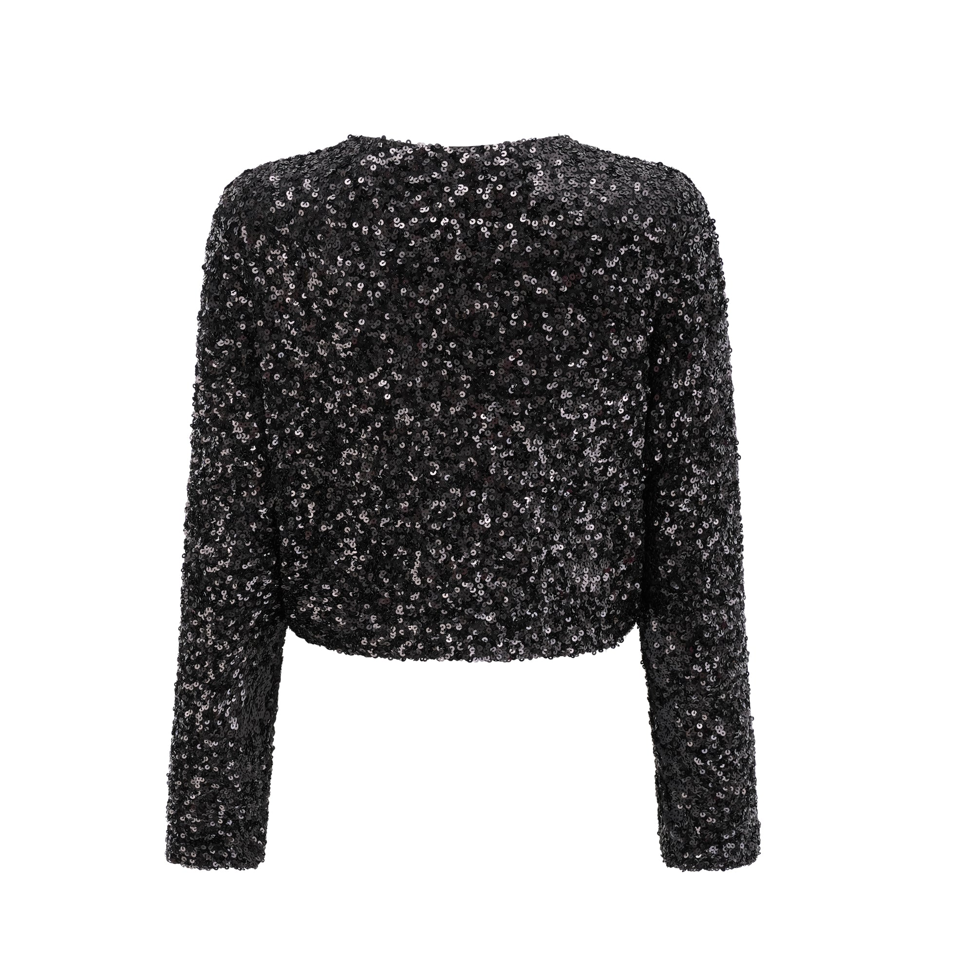 Nerissa tie-front sequinned jacket