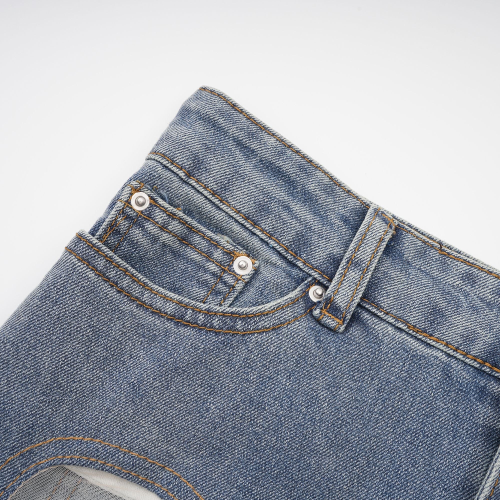 Jeans mit transparenten Einsätzen „Aélis“ 