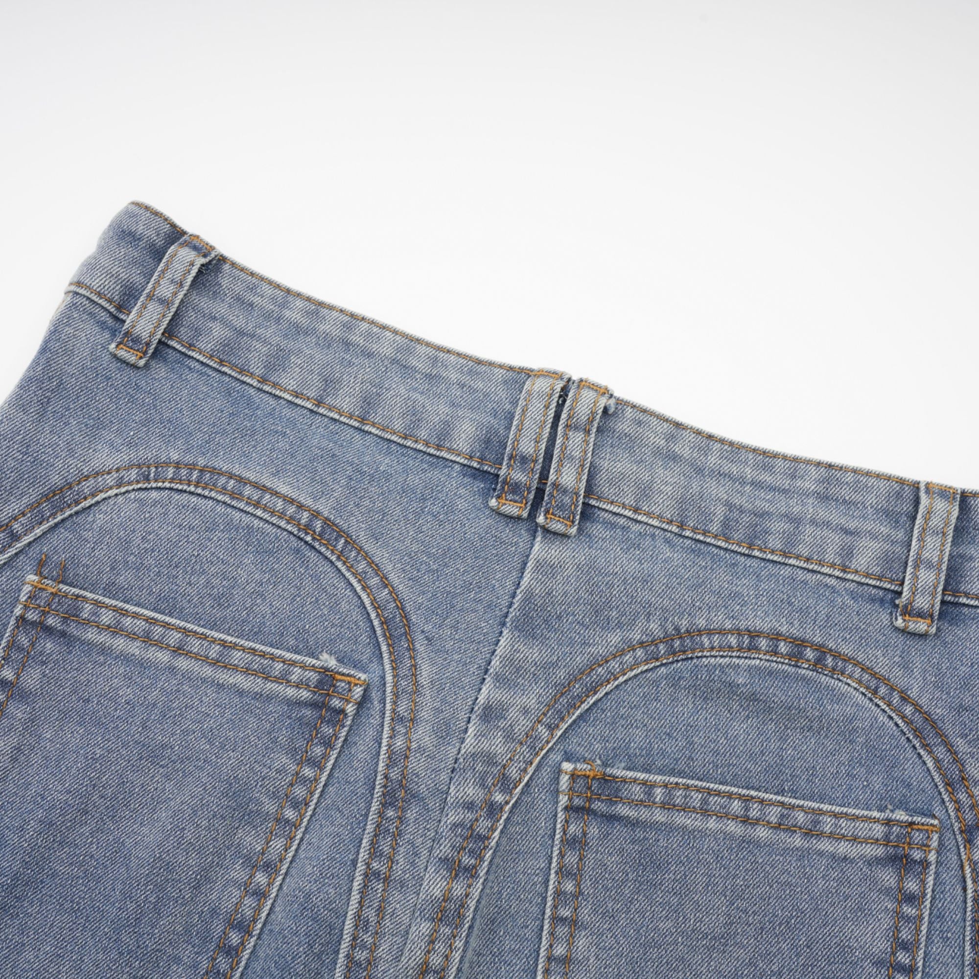 Jeans mit transparenten Einsätzen „Aélis“ 