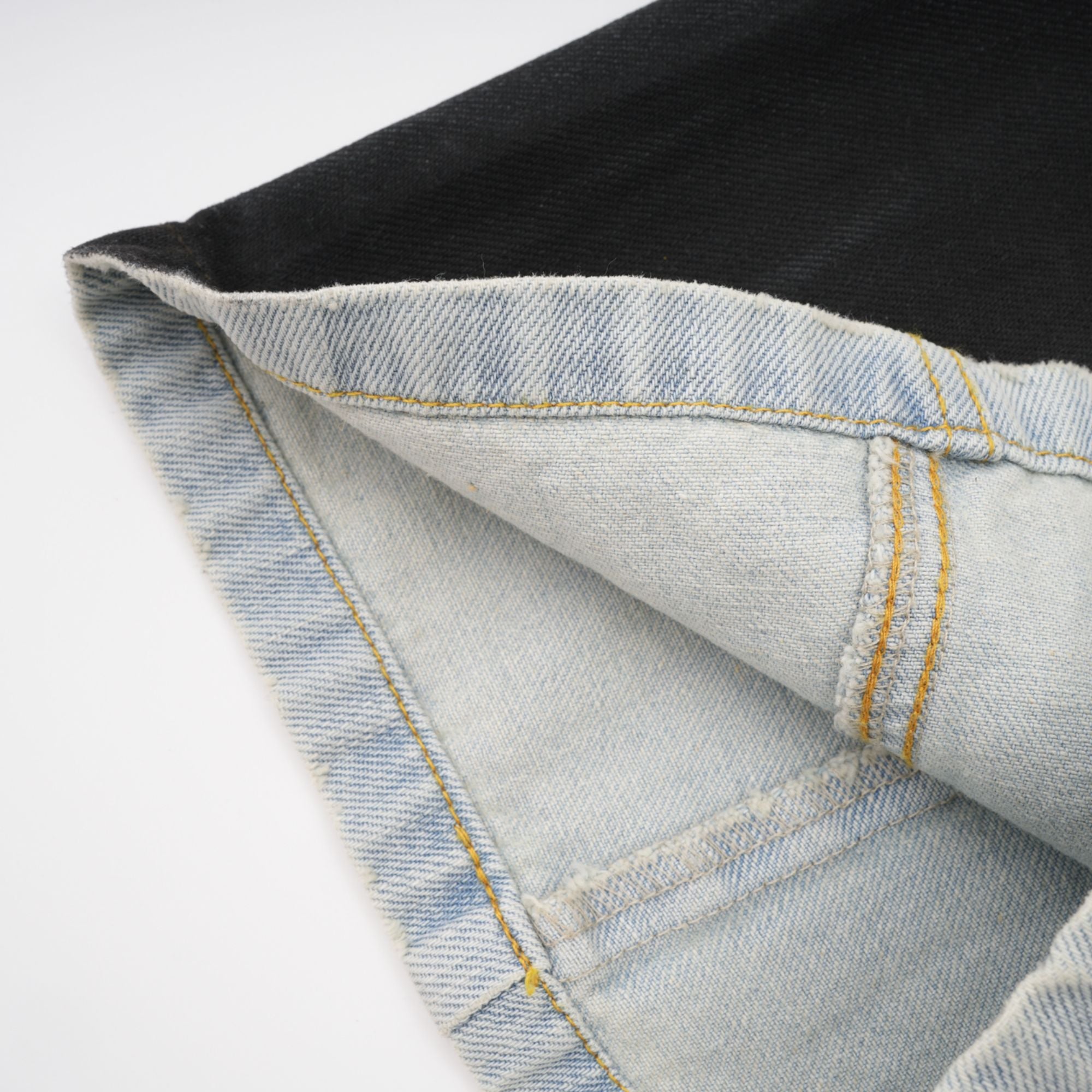 Zweifarbige Jeans mit weitem Bein „Giada“ 