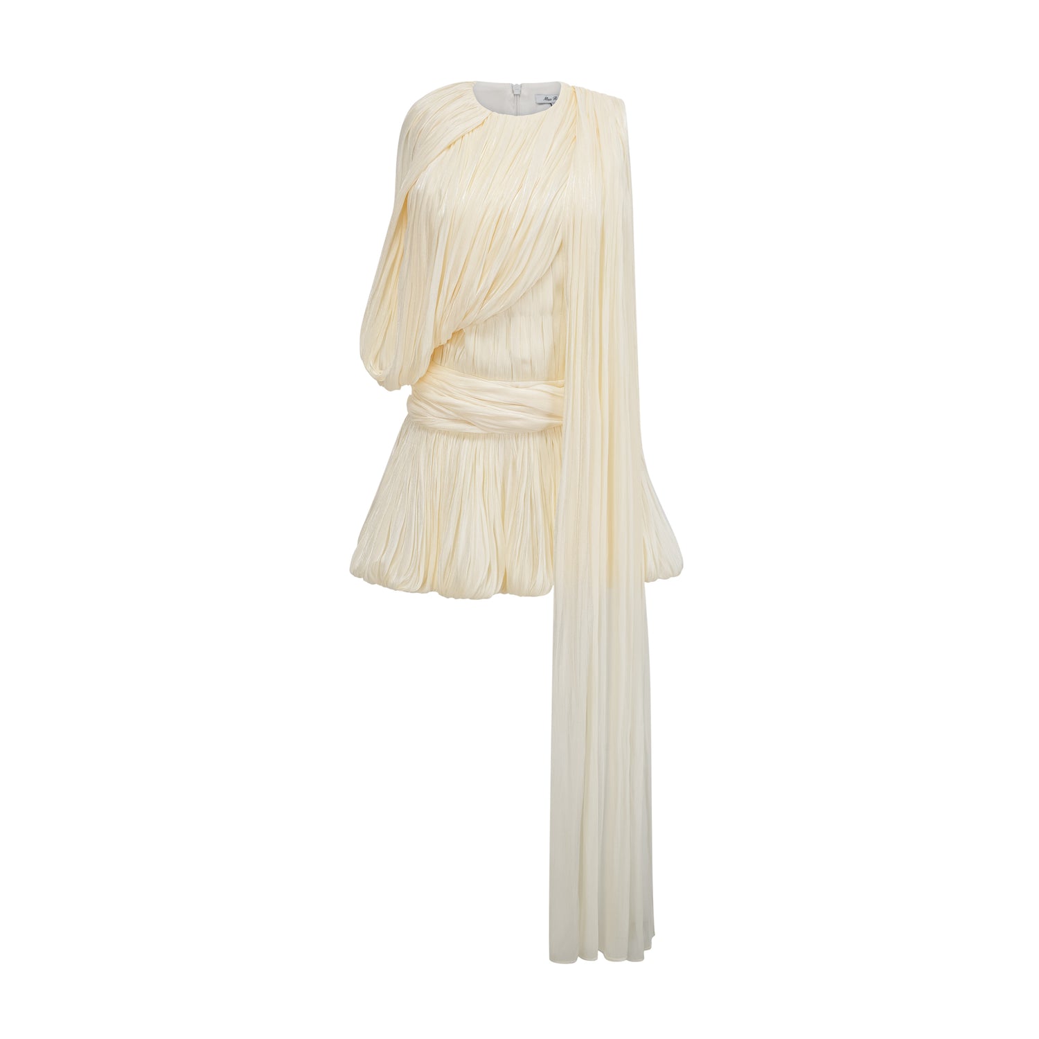 Cyrielle corded lace tiered mini dress