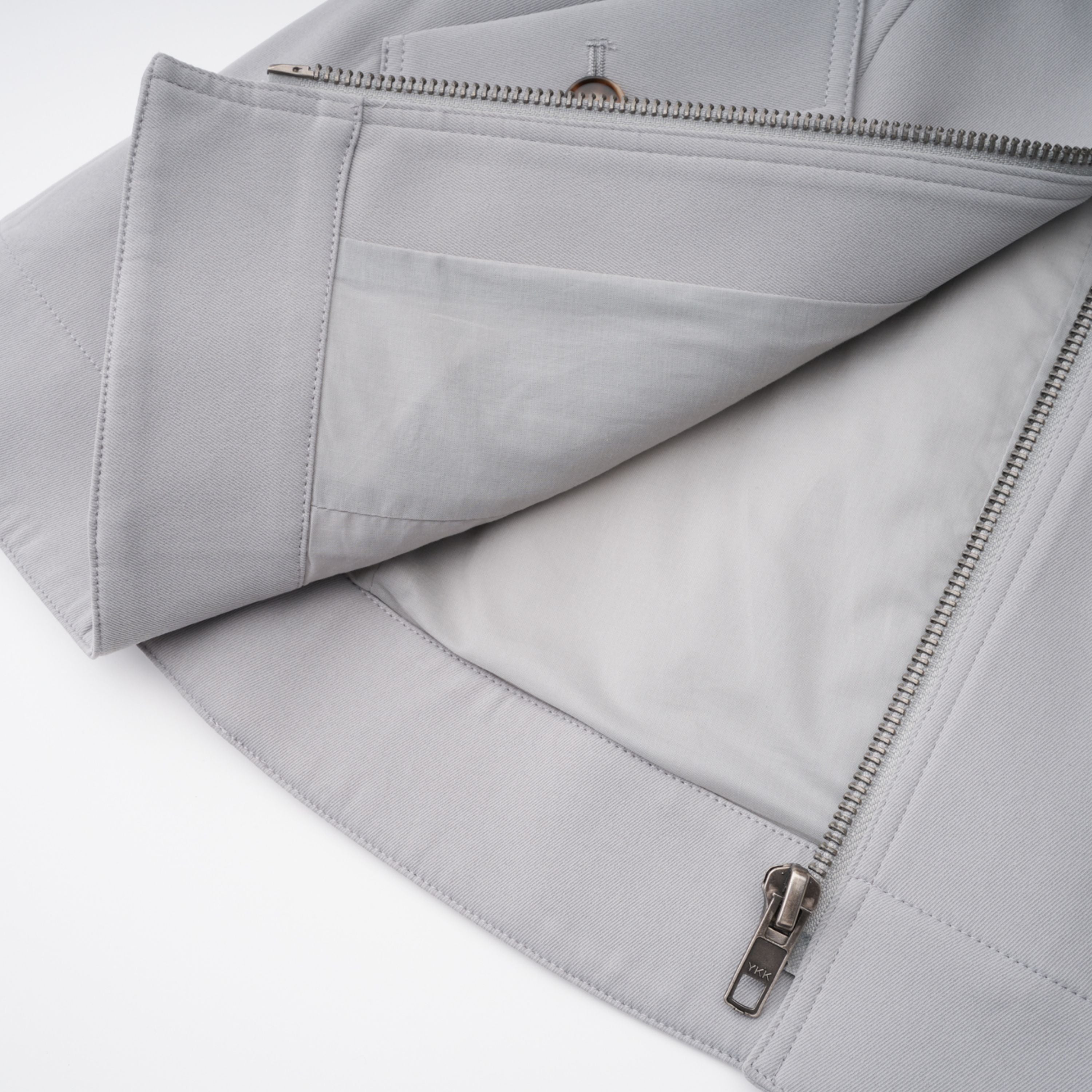 Vilma Graue Lederkragen-Jagdjacke