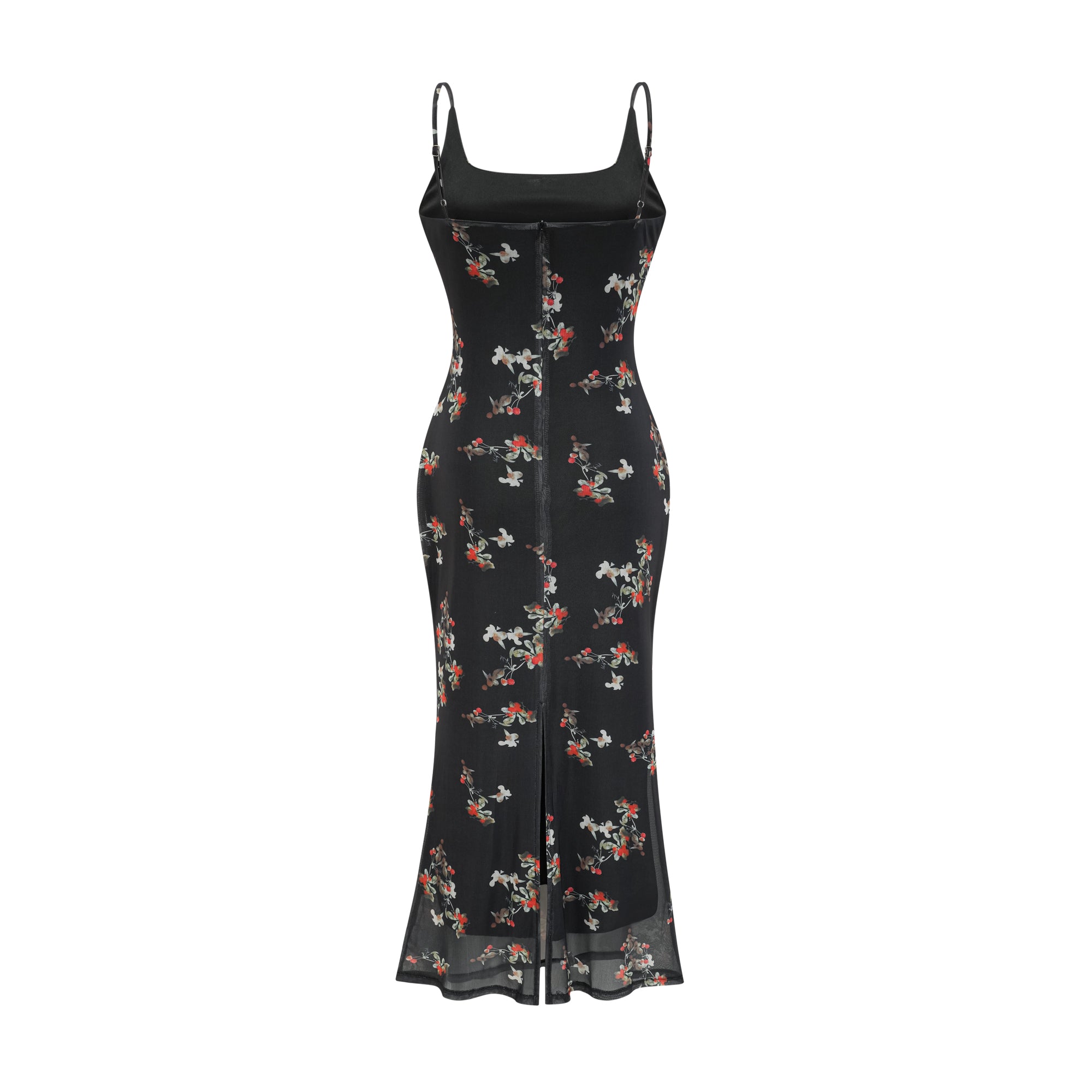 Renée floral-print layered midi dress