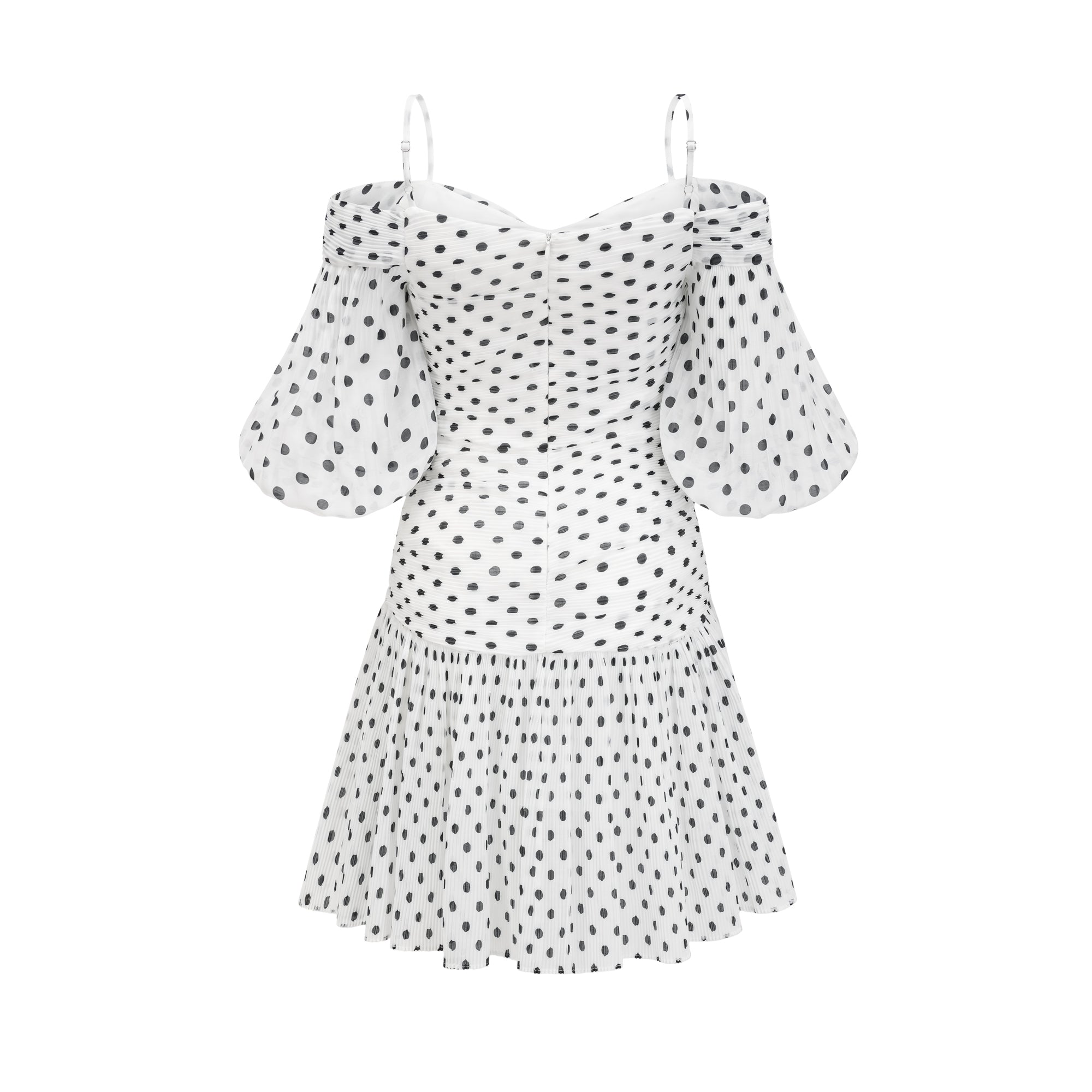 Capucine polka dot-print mini dress