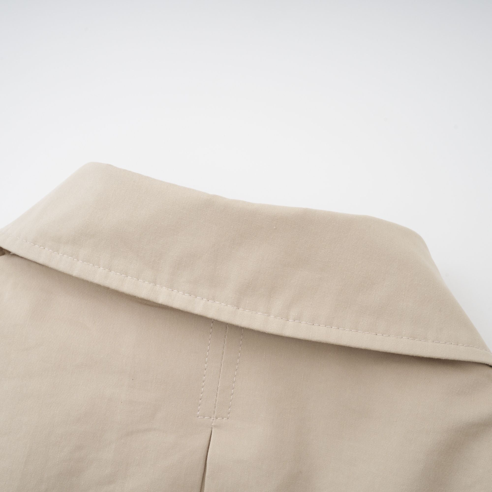 Priscille Khaki Asymmetrical Trench Style Playsuit