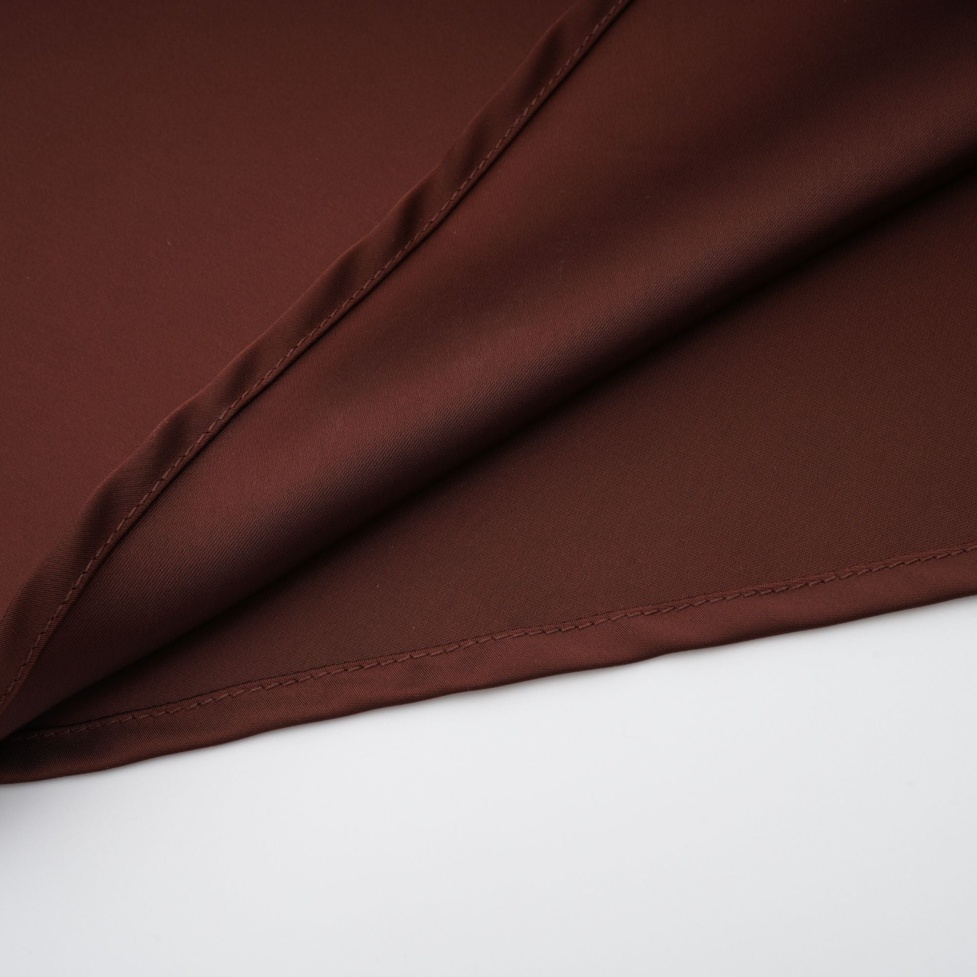 فستان فيديت بني مكشكش ماكسي (بدون قفازات)