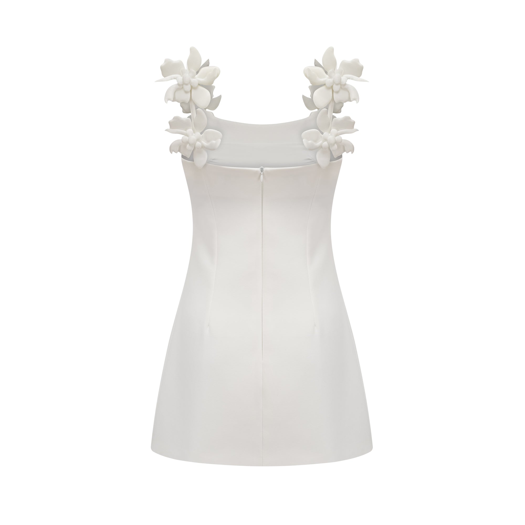 Margot faux-flower mini dress