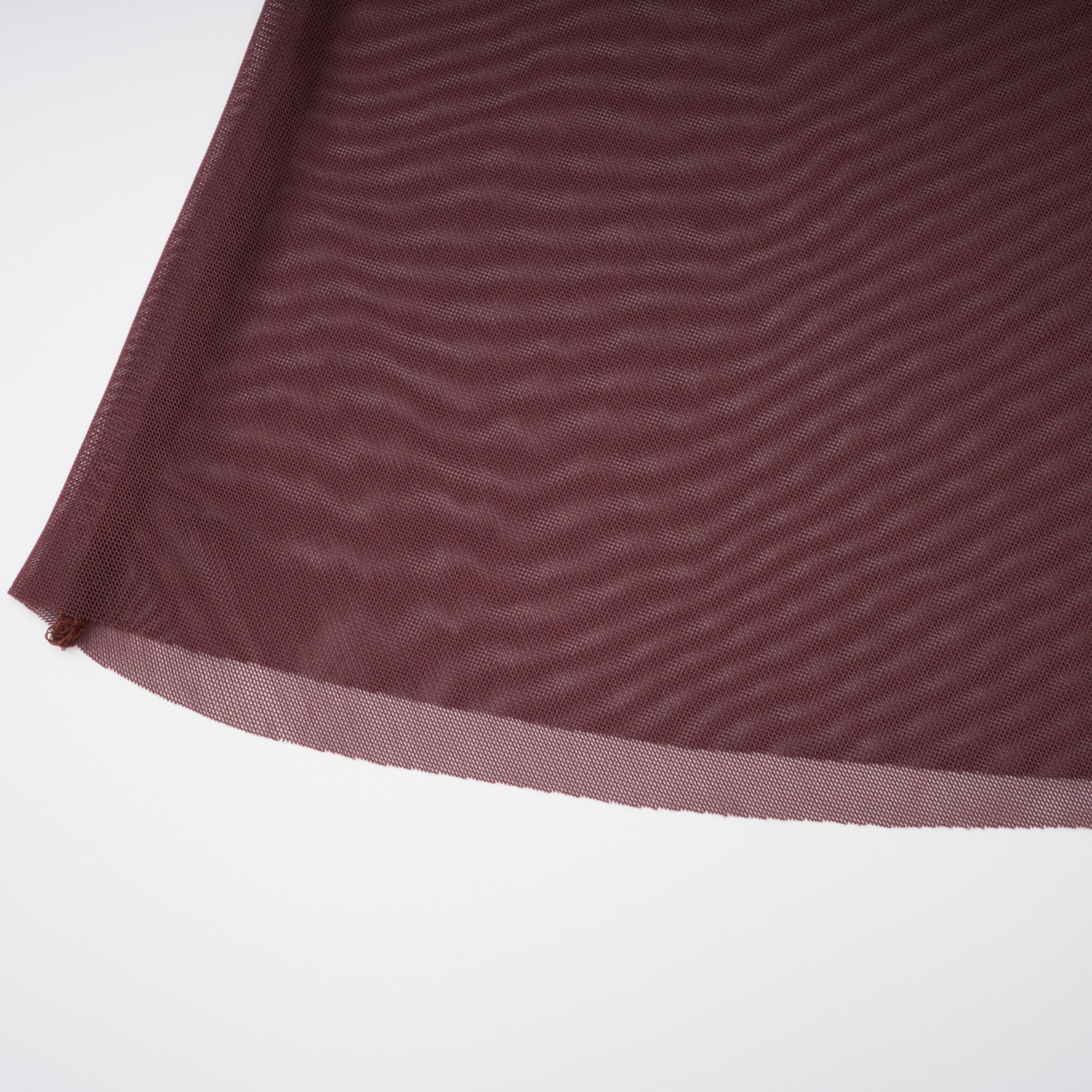 Seren Brown Maxikleid mit gerafftem Tüll-Einsatz