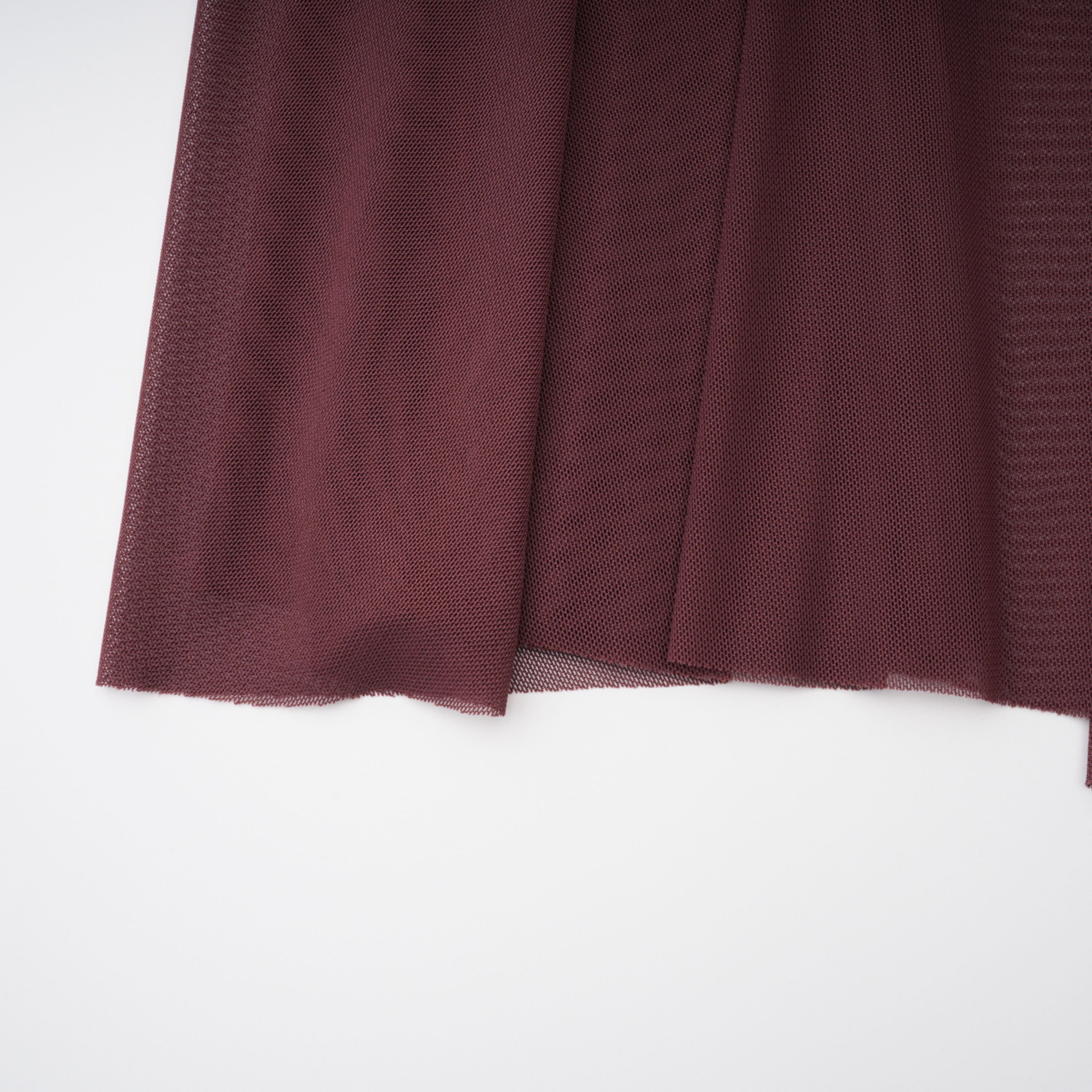 Seren Brown Maxikleid mit gerafftem Tüll-Einsatz