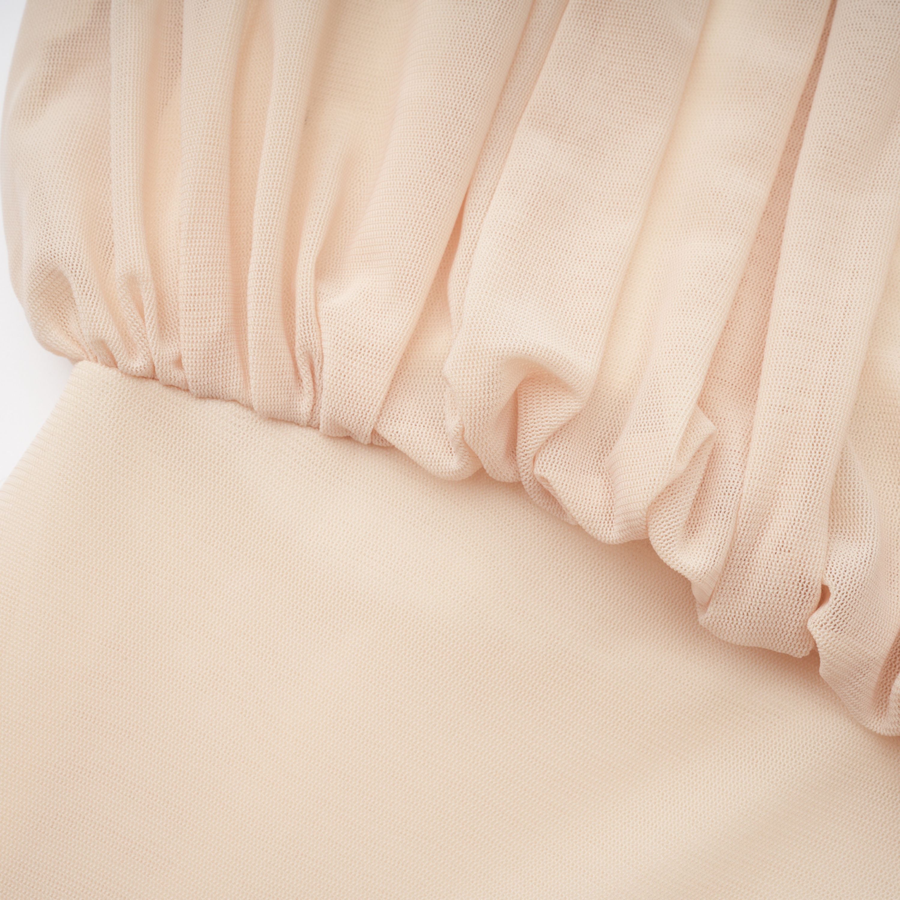 Annabelle Gelbes Maxikleid mit Laternenärmeln und Plissee