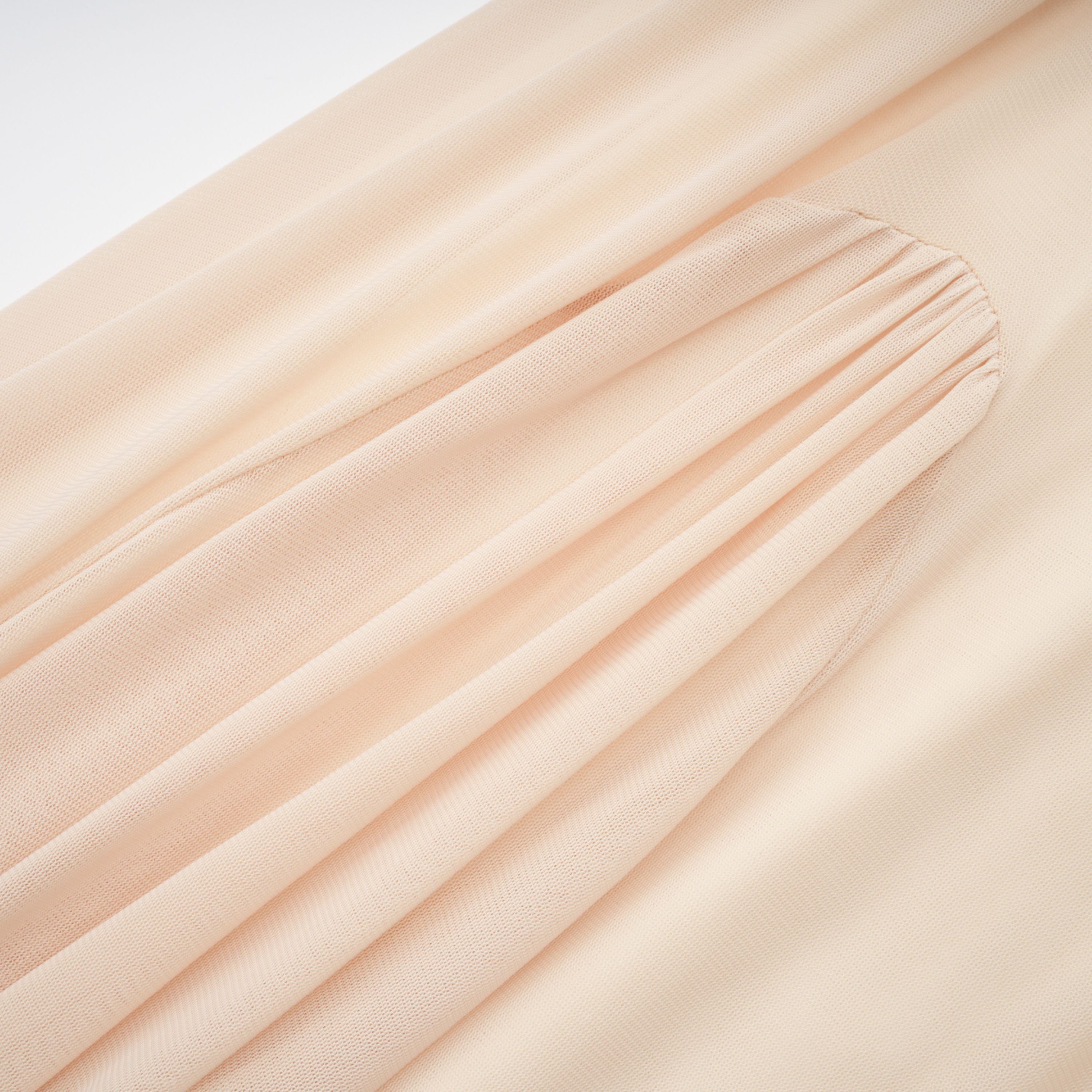 Annabelle Gelbes Maxikleid mit Laternenärmeln und Plissee