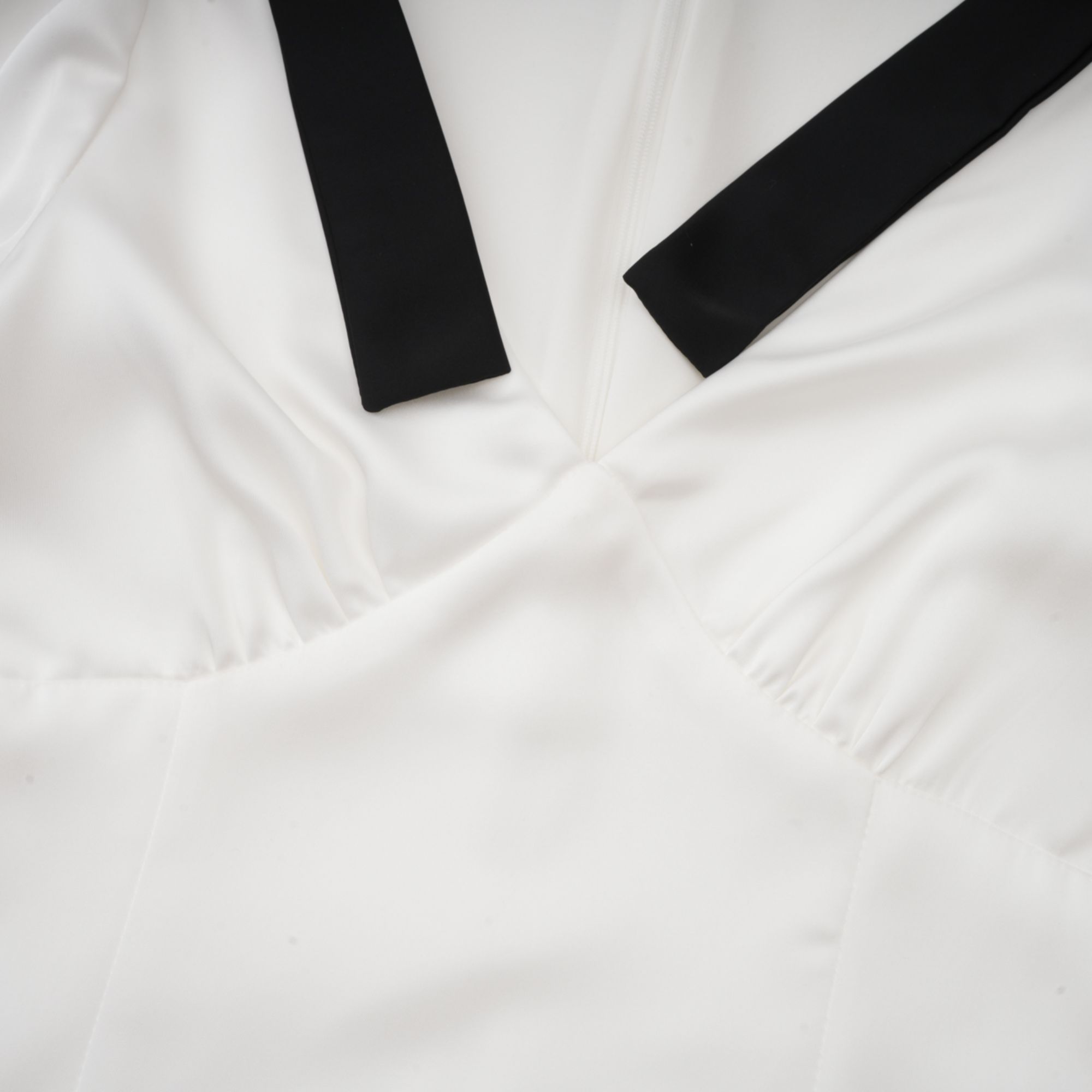 Cyrielle ribbon-detail puff-sleeve maxi dress