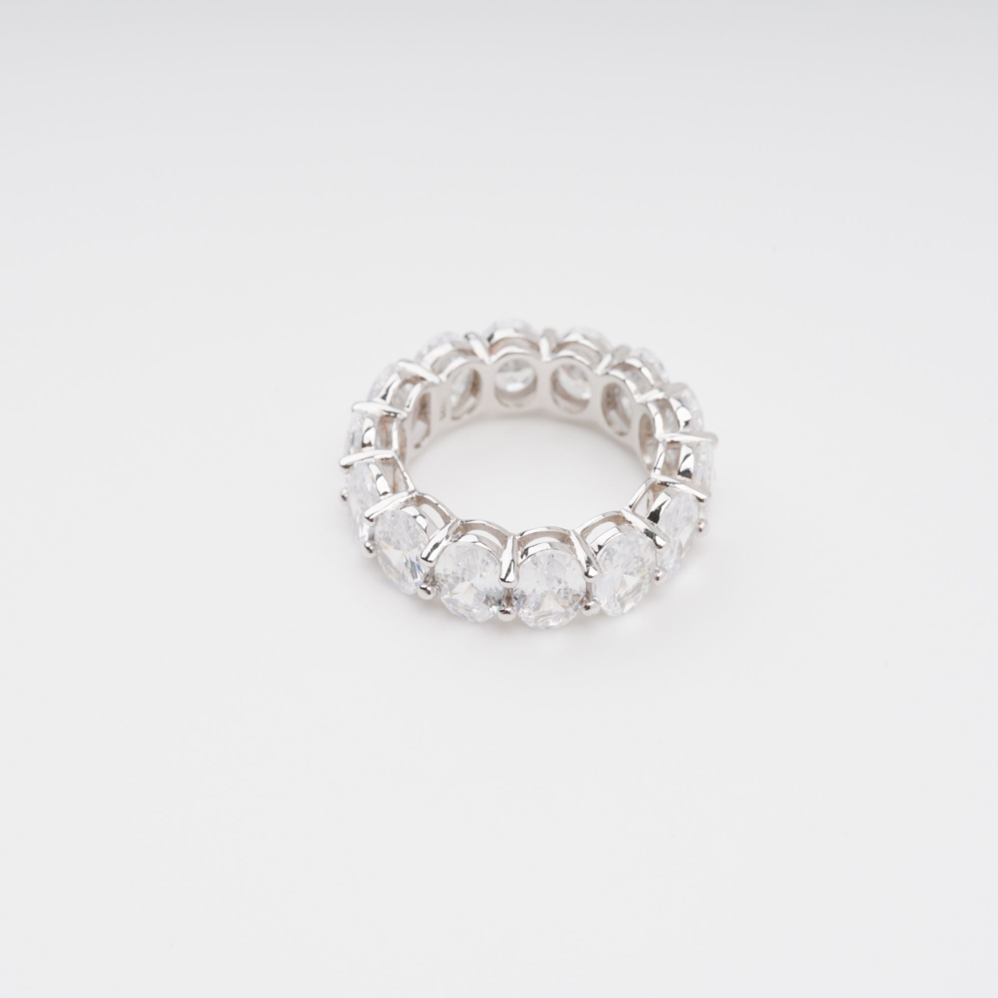 Drapé Oval Gemstone Sterling Silver Ring