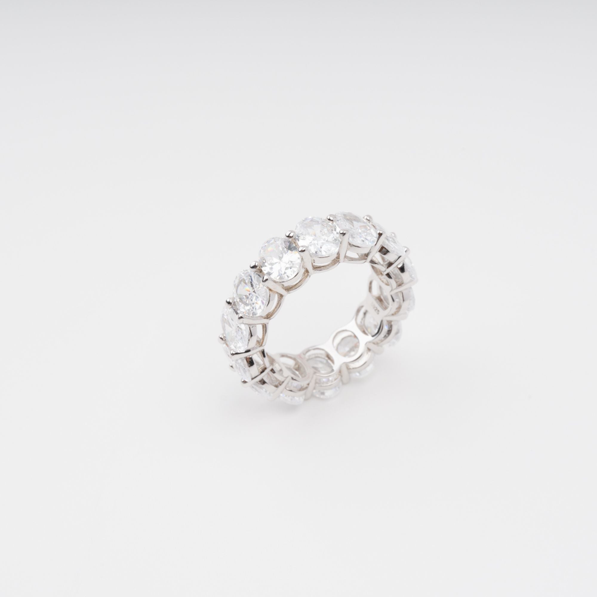 Drapé Oval Gemstone Sterling Silver Ring