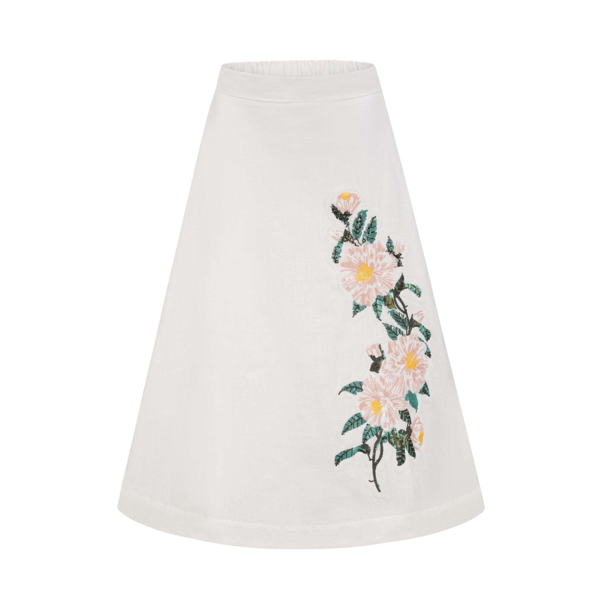 Josette embroidered top & skirt matching set