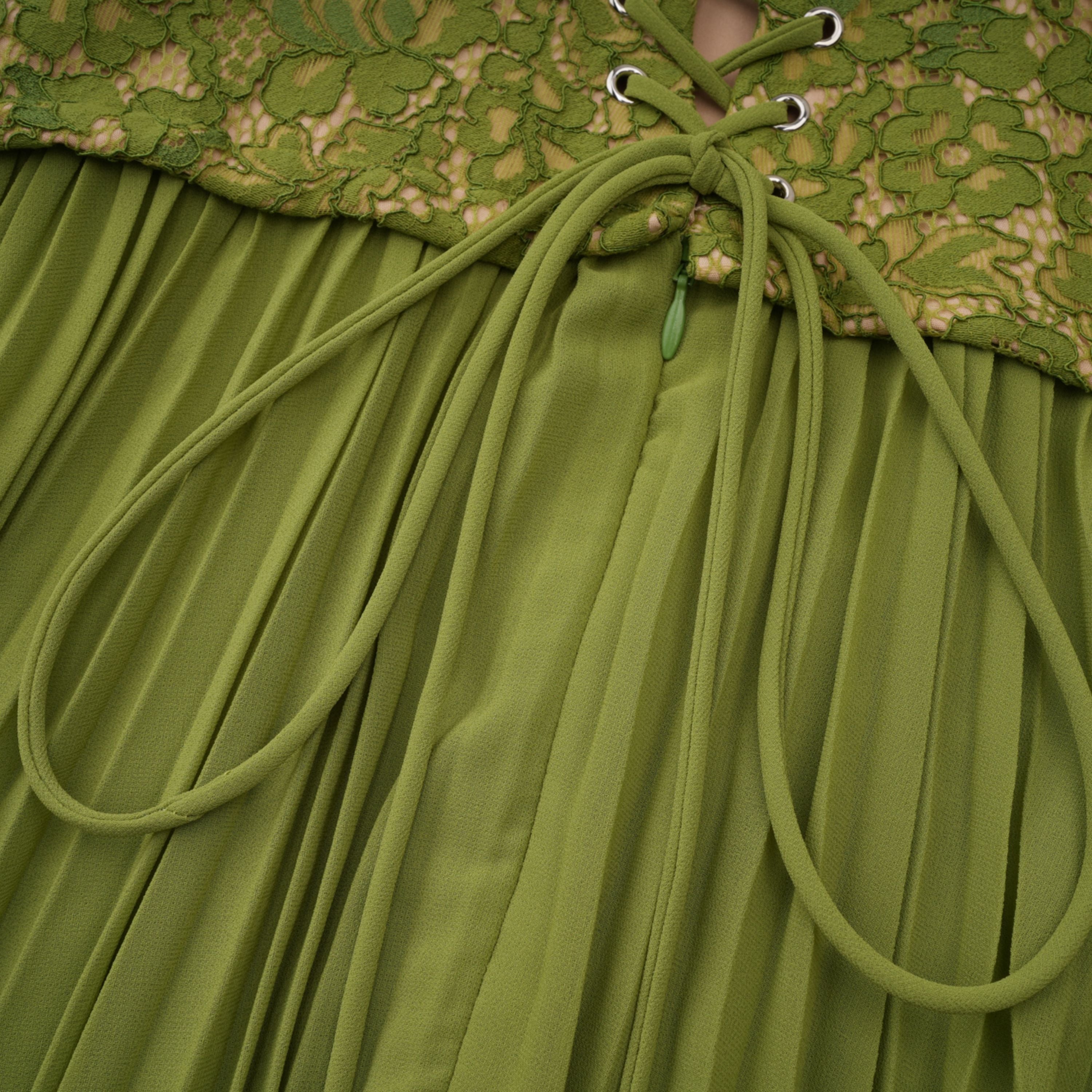 Emerald Halterneck Corset Gown