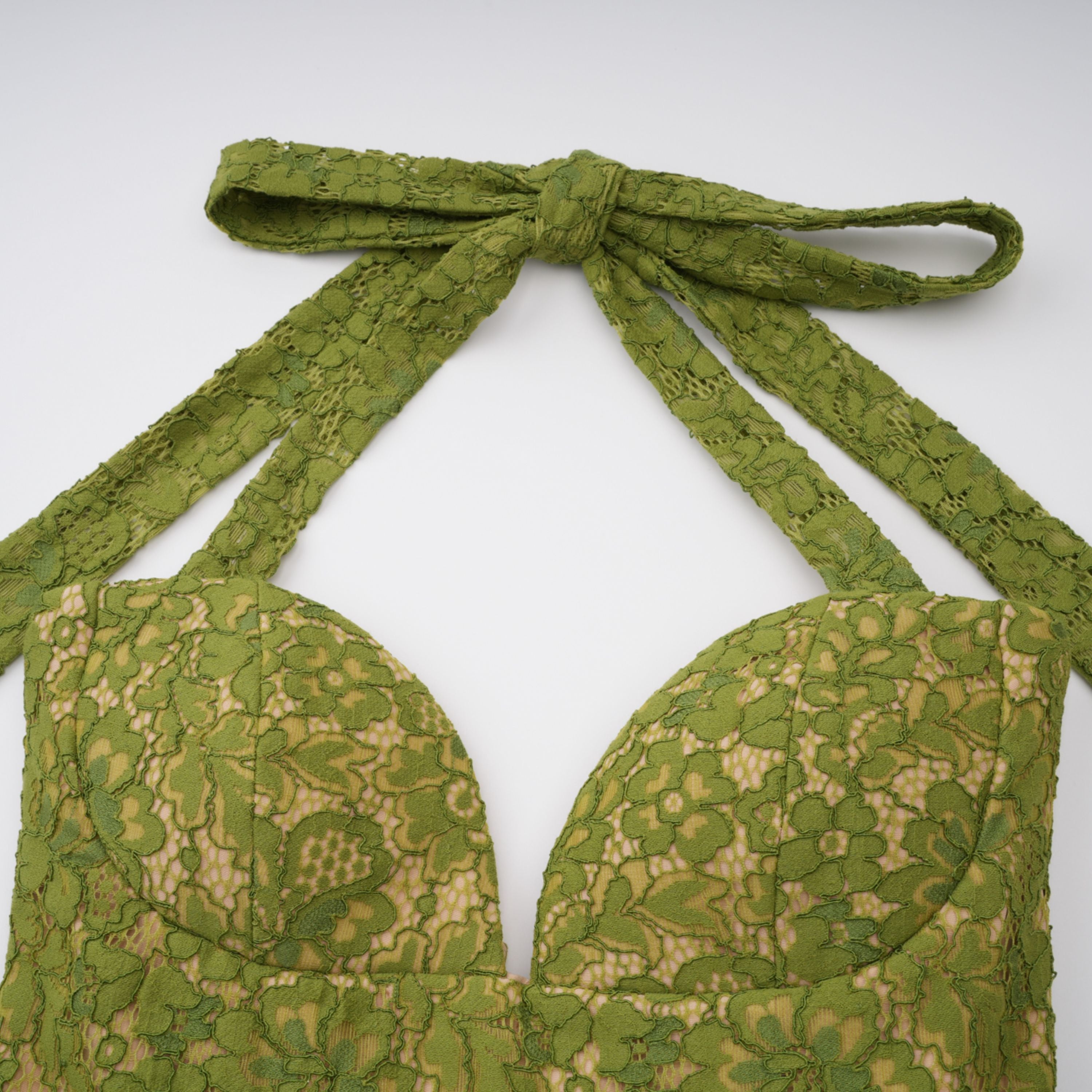 Emerald Halterneck Corset Gown