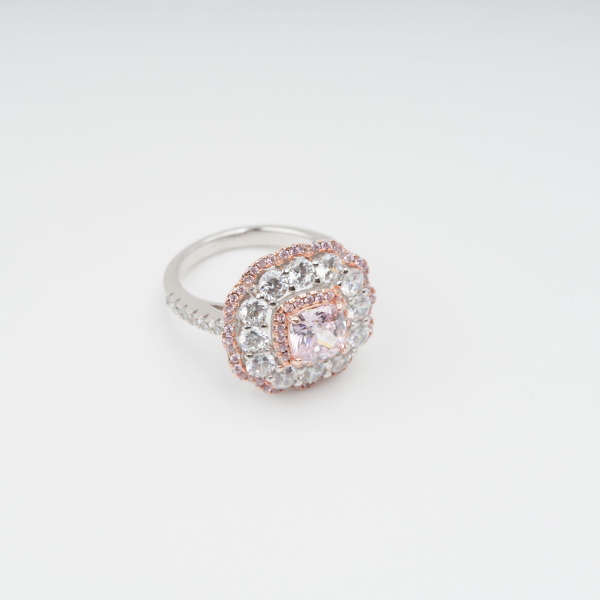 Marianne Pink Polished Zircon Gemstone Sterling Silver Ring