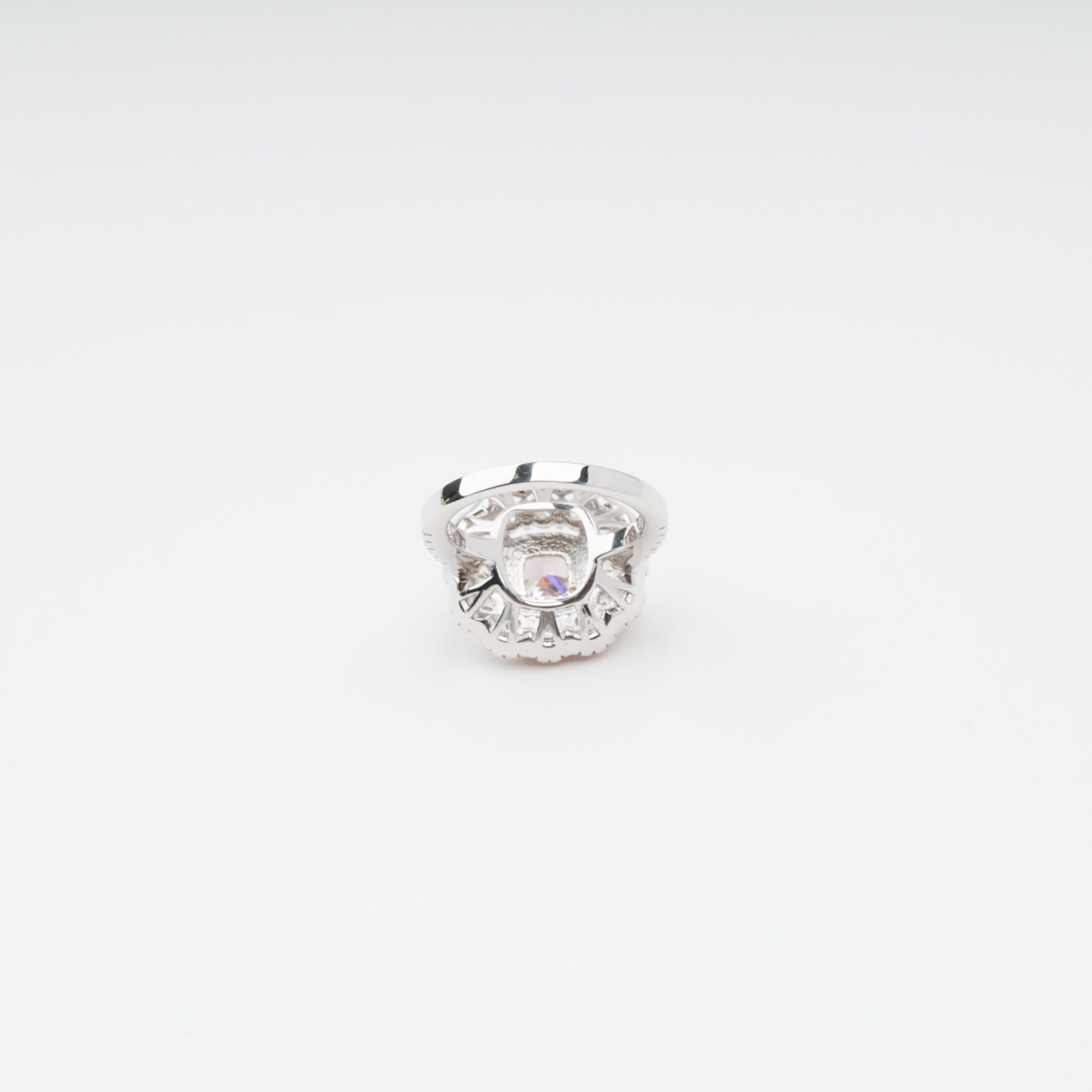 Marianne Pink Polished Zircon Gemstone Sterling Silver Ring