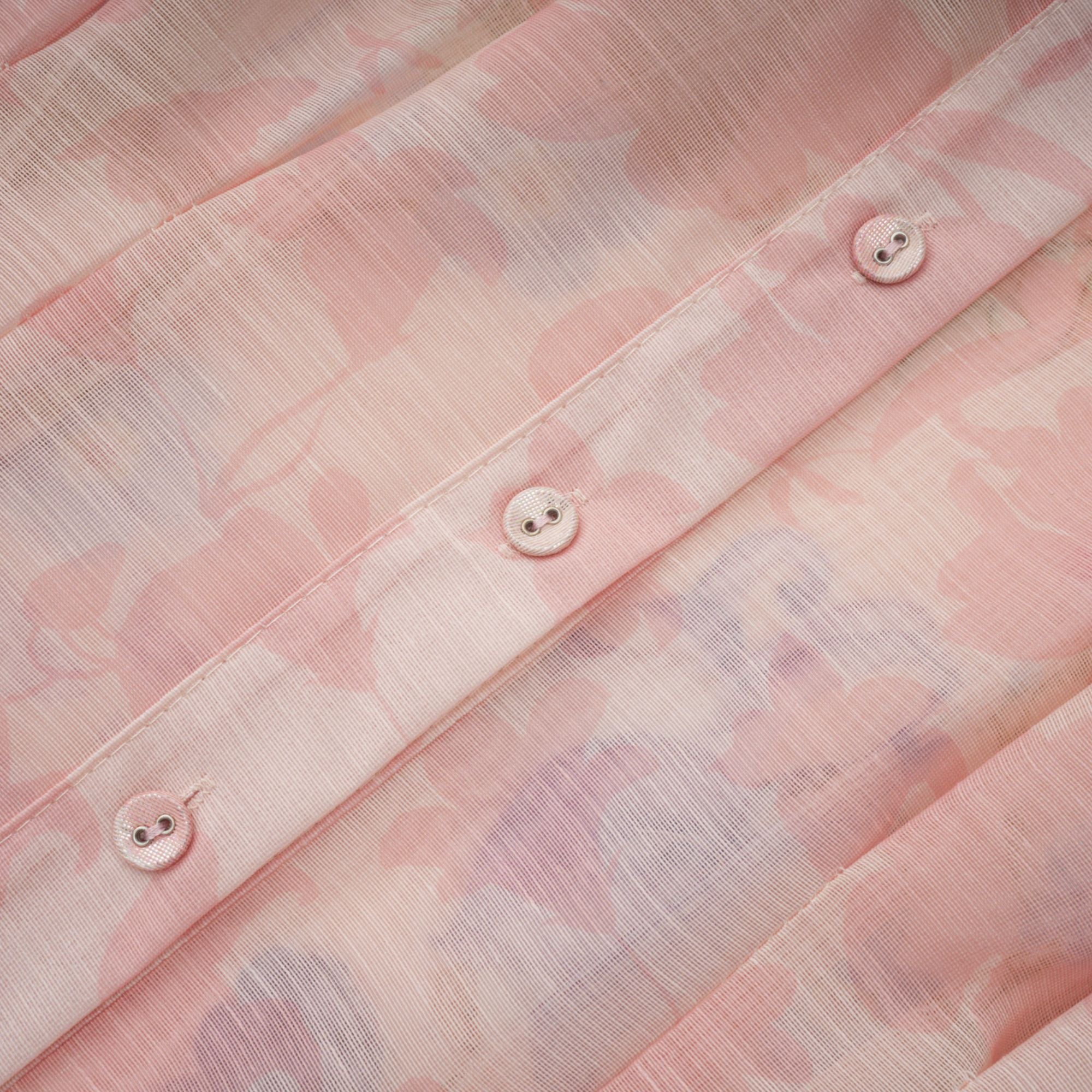 فستان دلفين ماكسي بطبعة زهور وردية