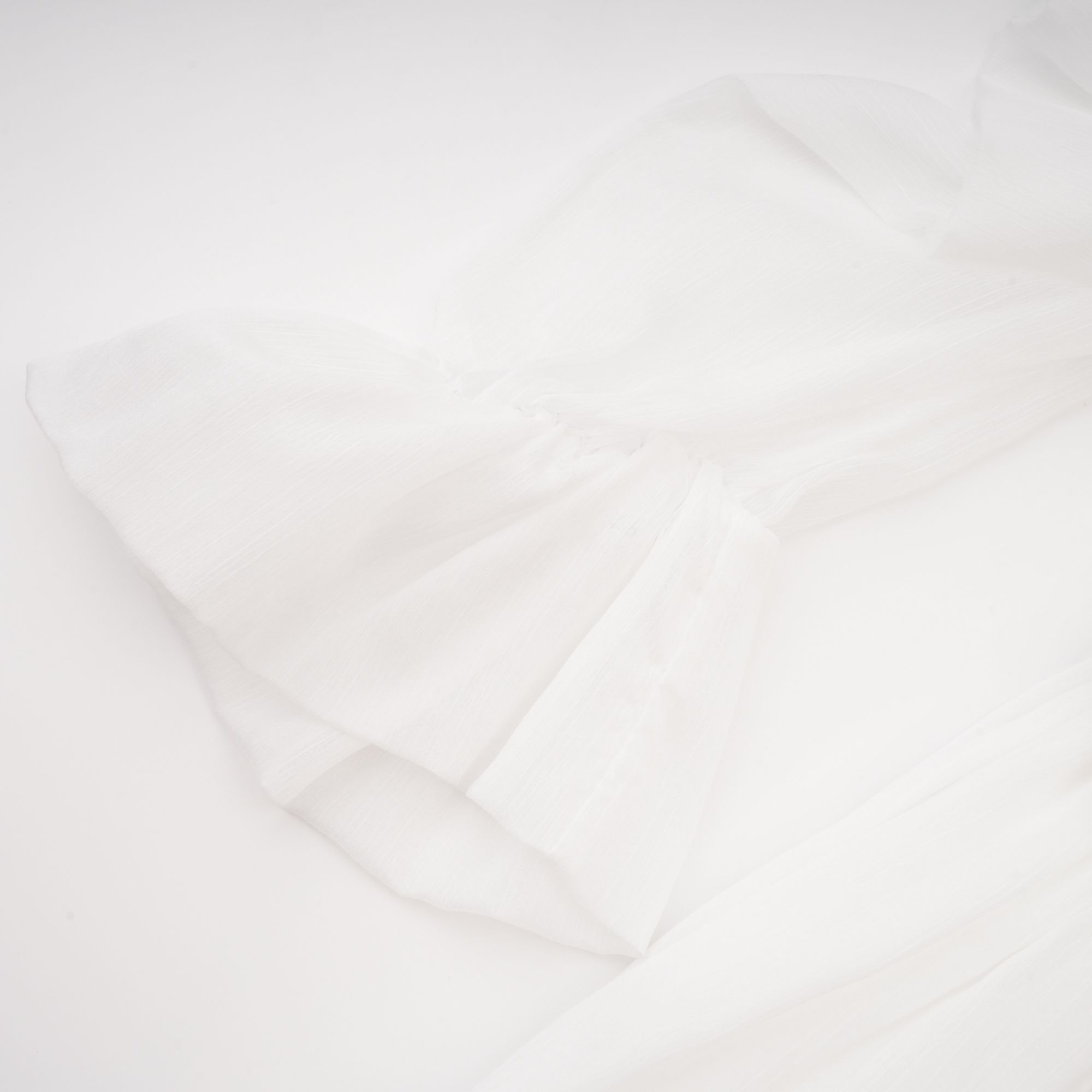 Déotille White Asymmetrical Ruched Mini Dress