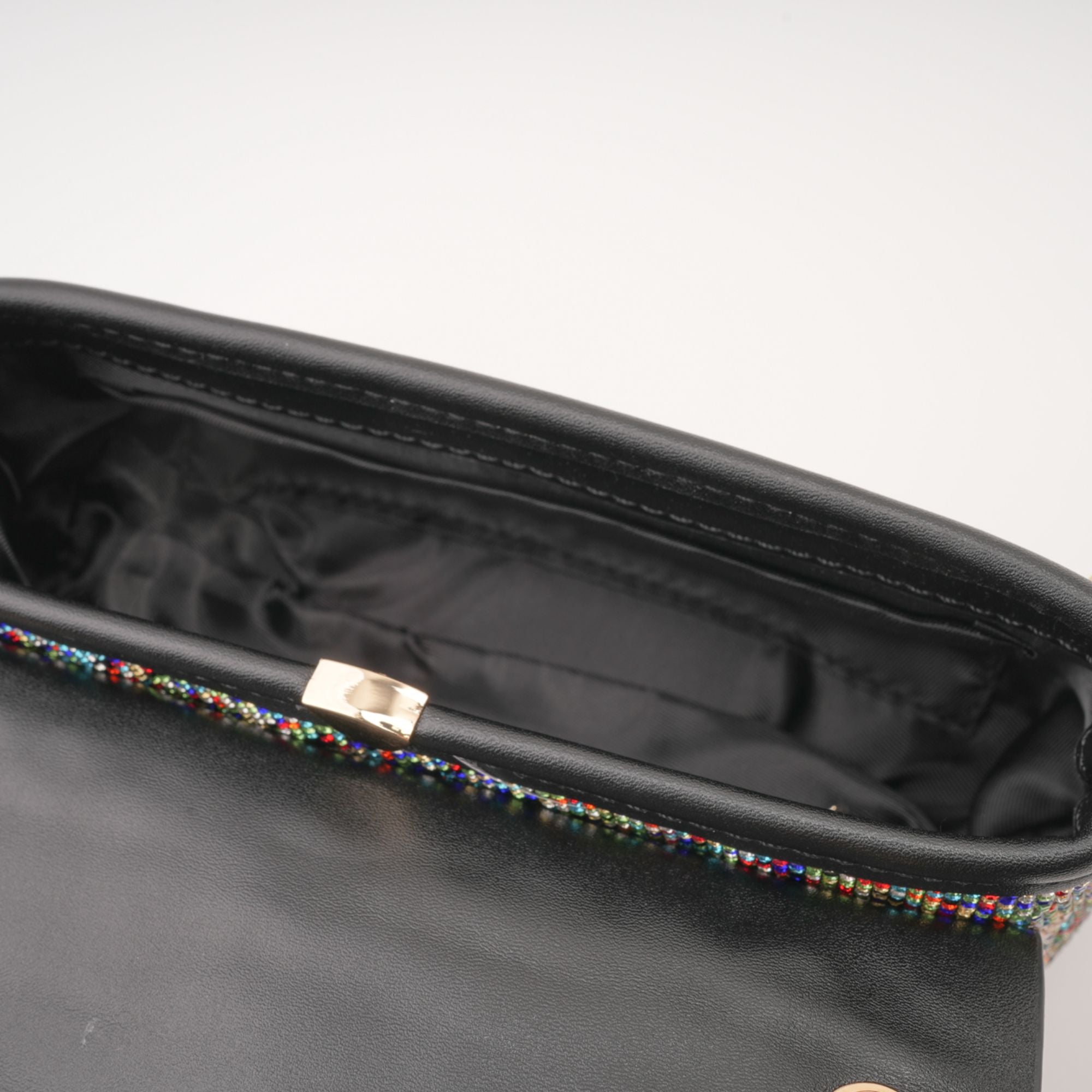 Jade crystal-embellished shoulder bag