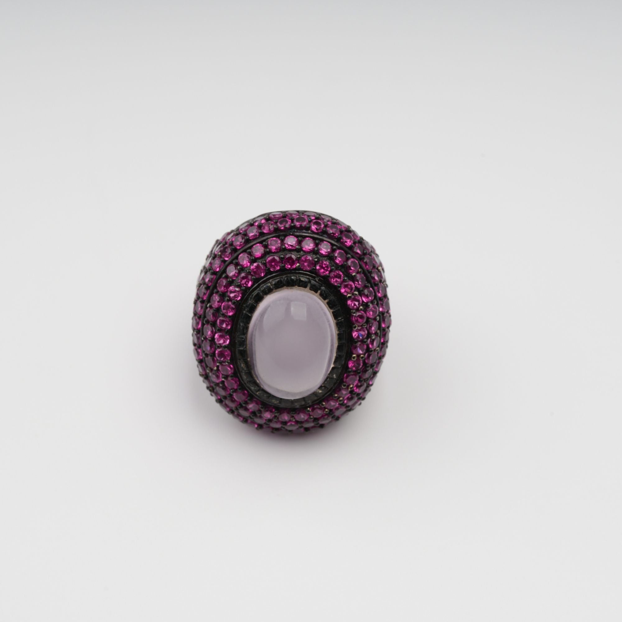 Orbite Rosa Oval Quarz Edelstein Ring