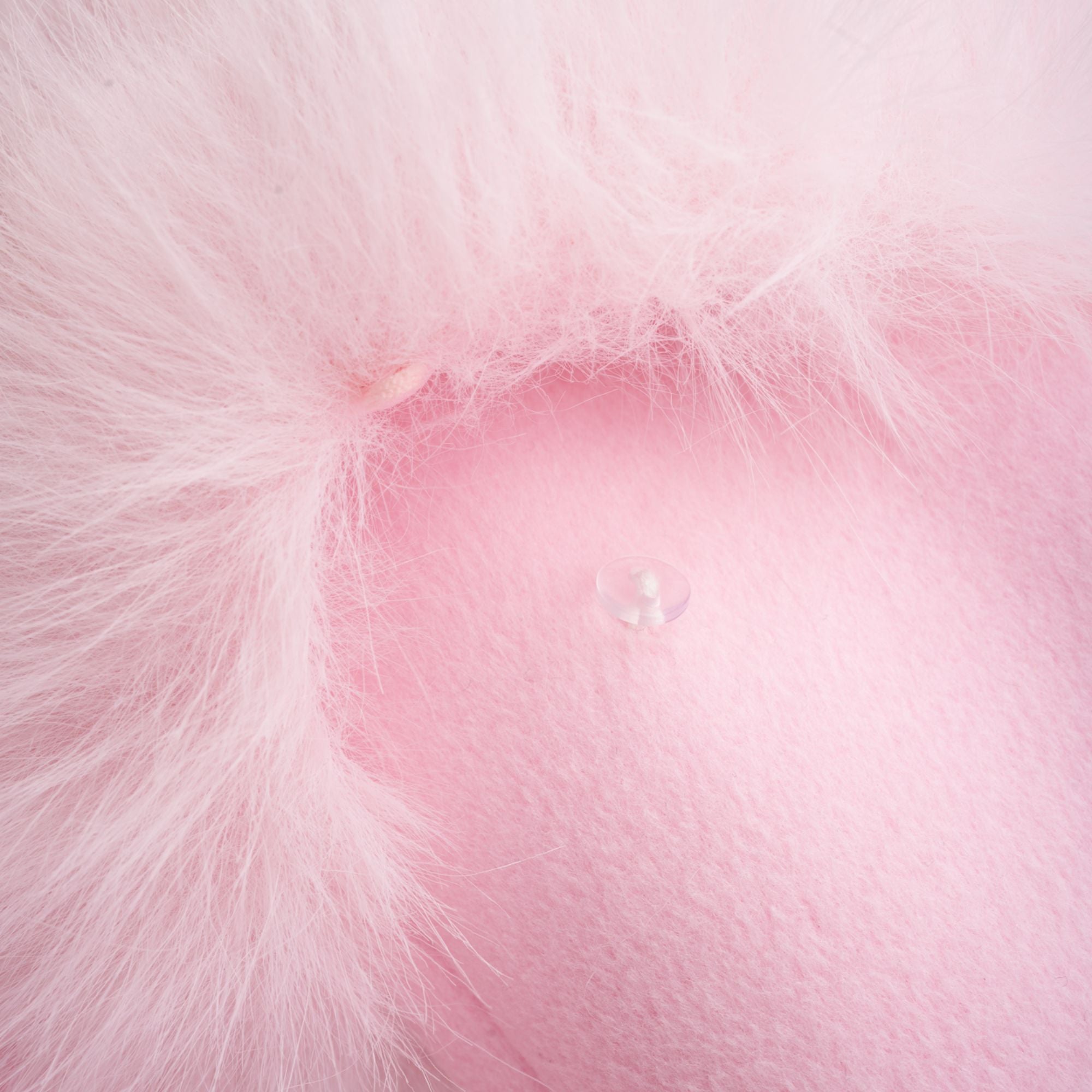 Louisette pink faux-fur overcoat