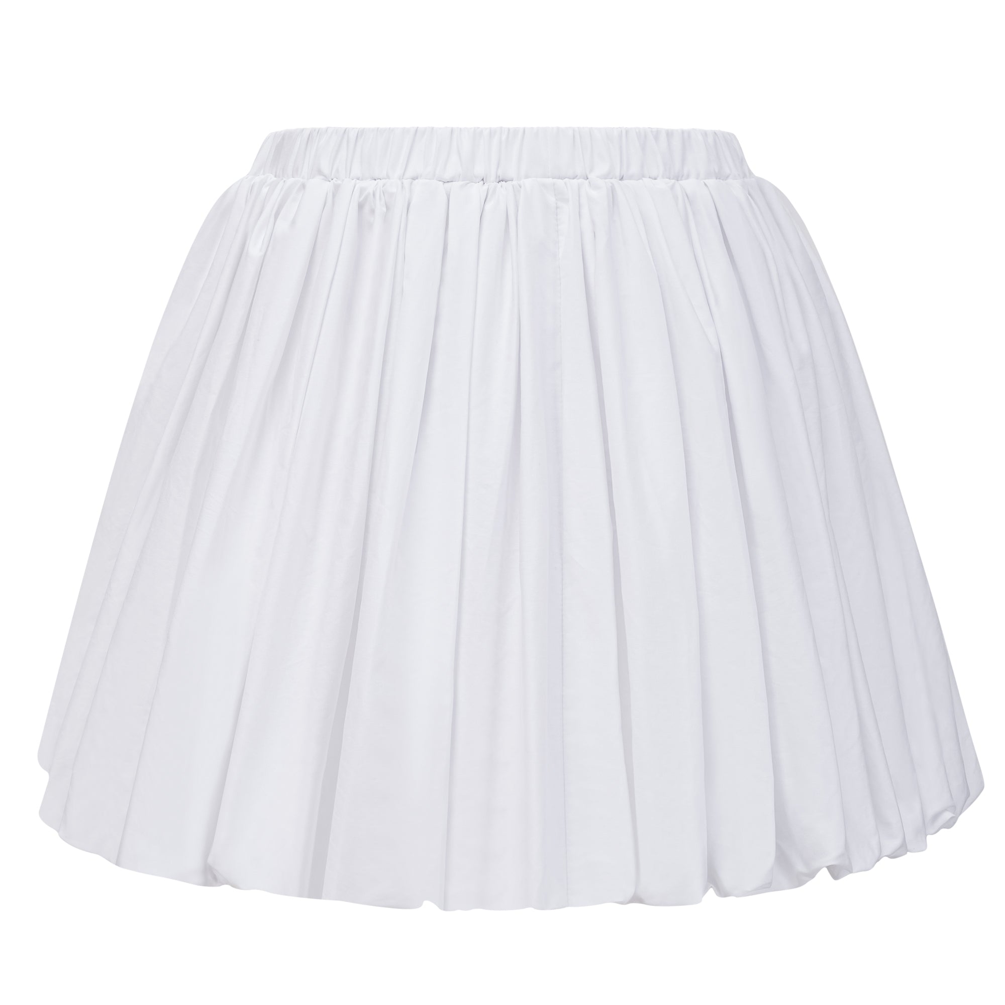 Alicia White Ruched Blouse & Skirt Set