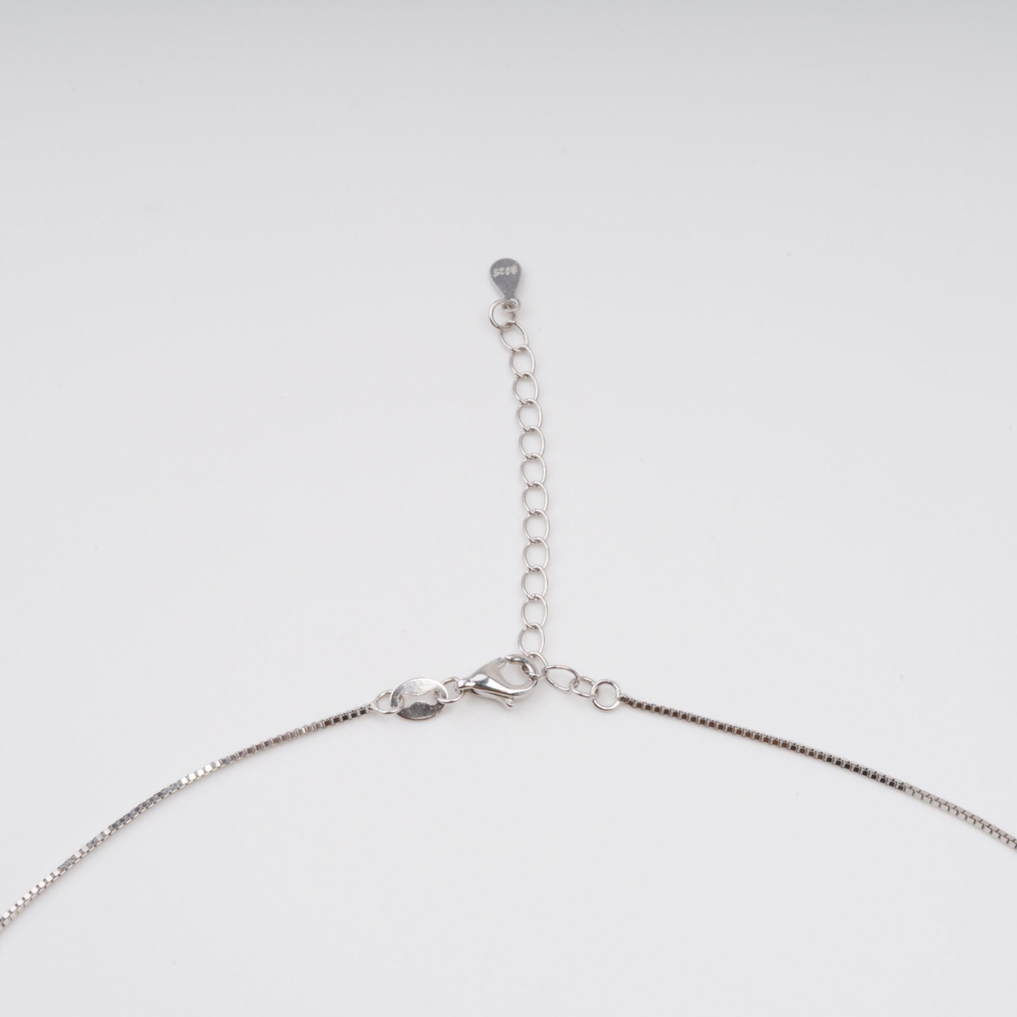 Anneli Aquamarin Blumen Edelstein Anhänger Sterling Silber Halskette