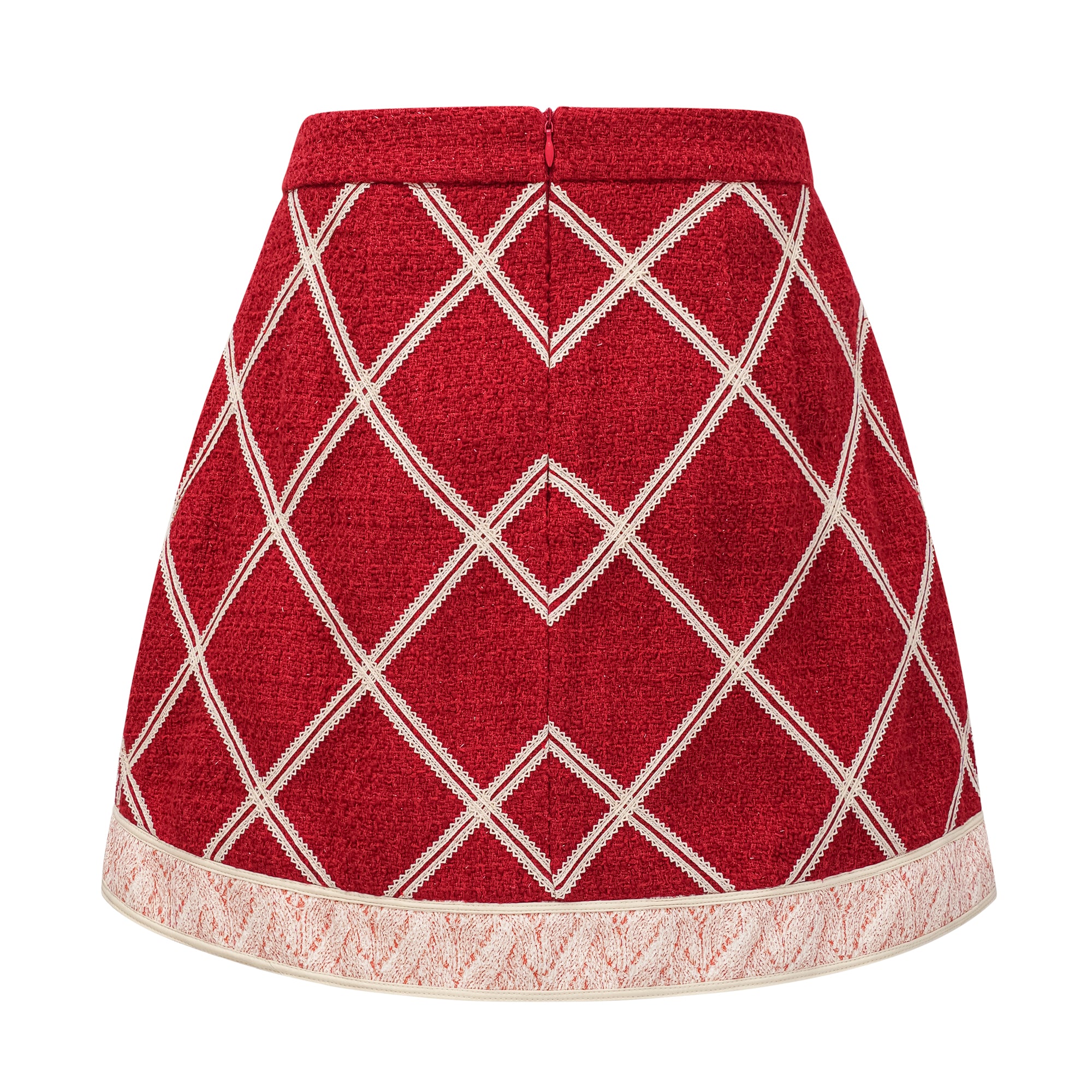 Carolina Pink Crochet Knit Blouse & Skirt Set