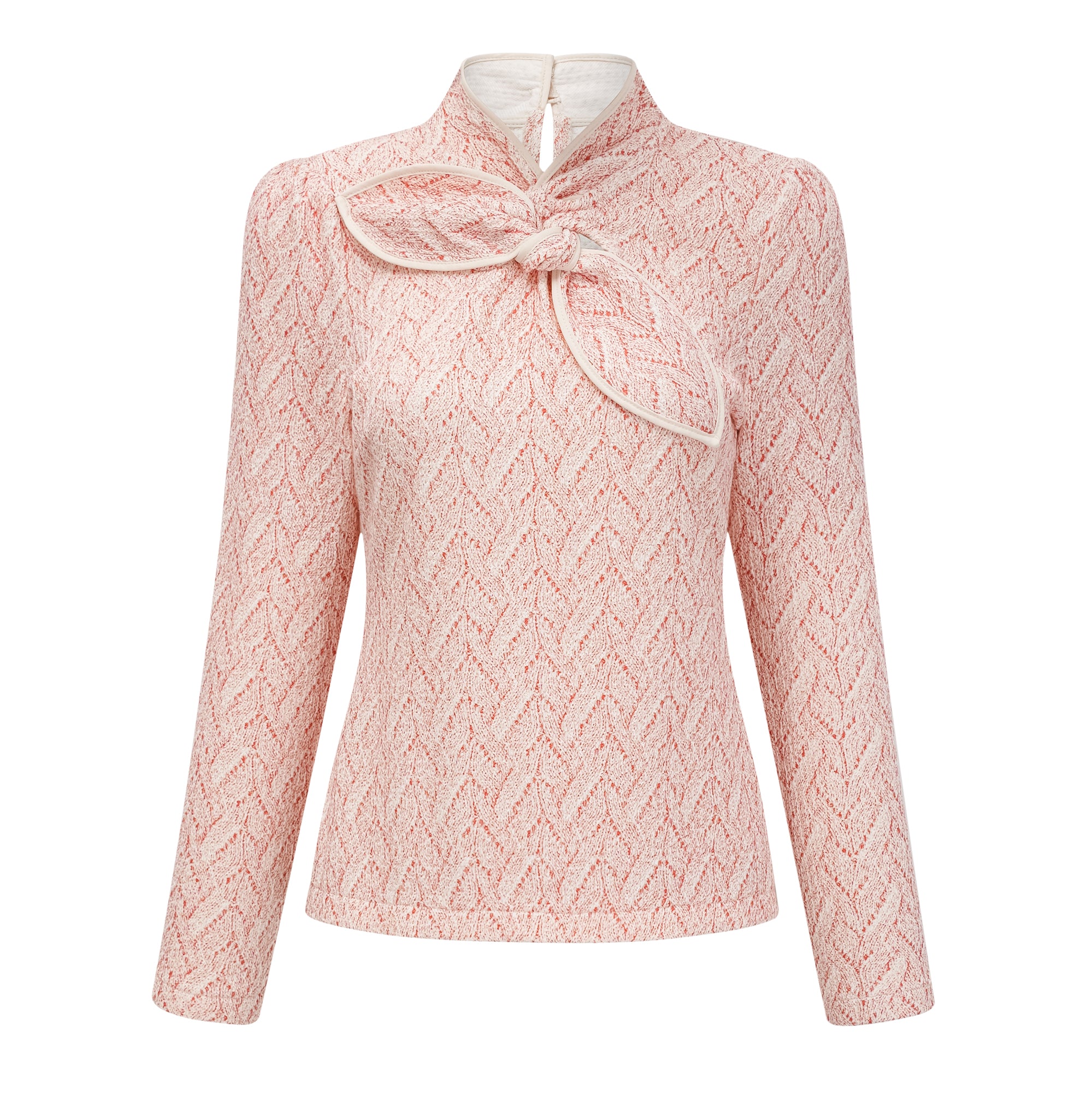 Carolina Pink Crochet Knit Blouse & Skirt Set