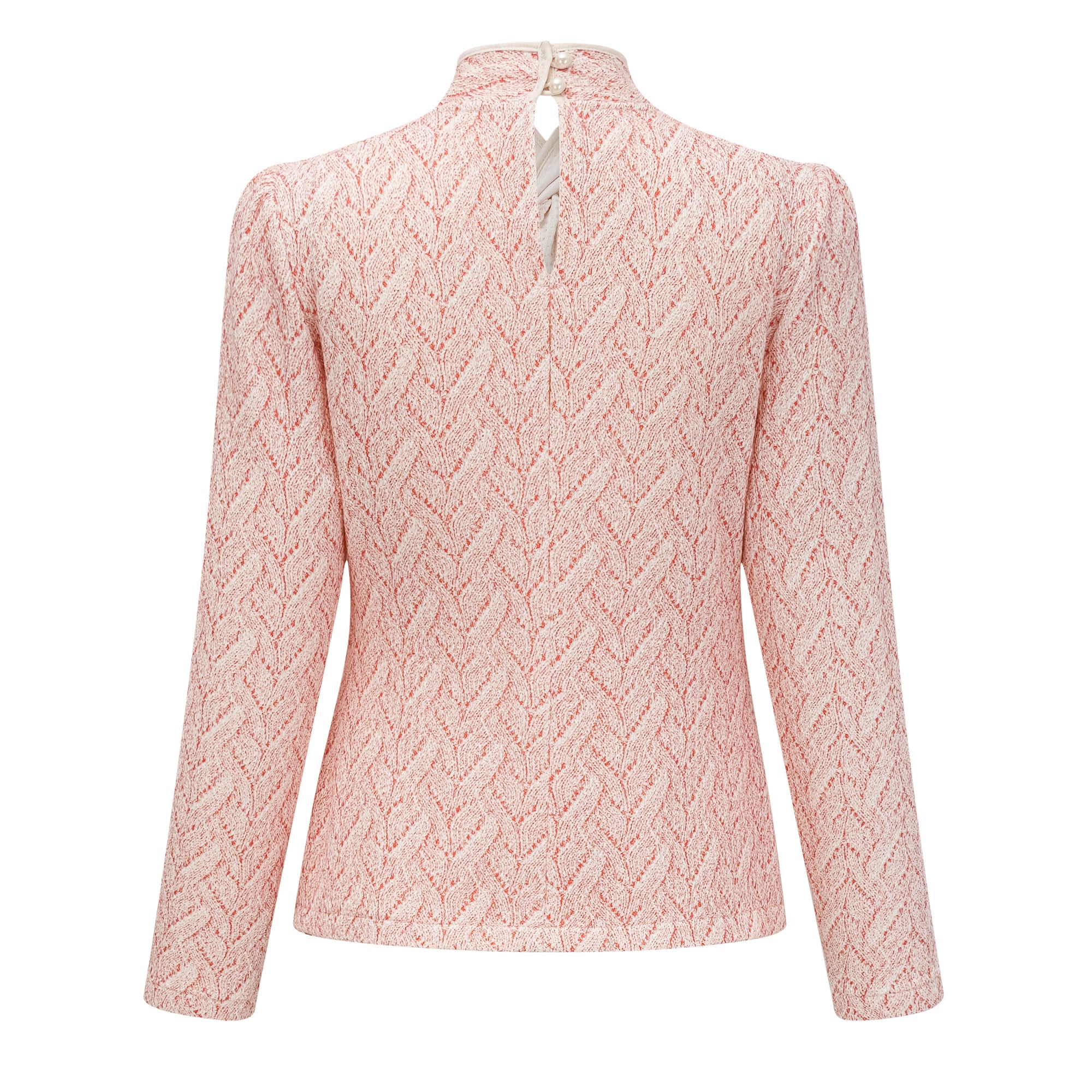 Carolina Pink Crochet Knit Blouse & Skirt Set