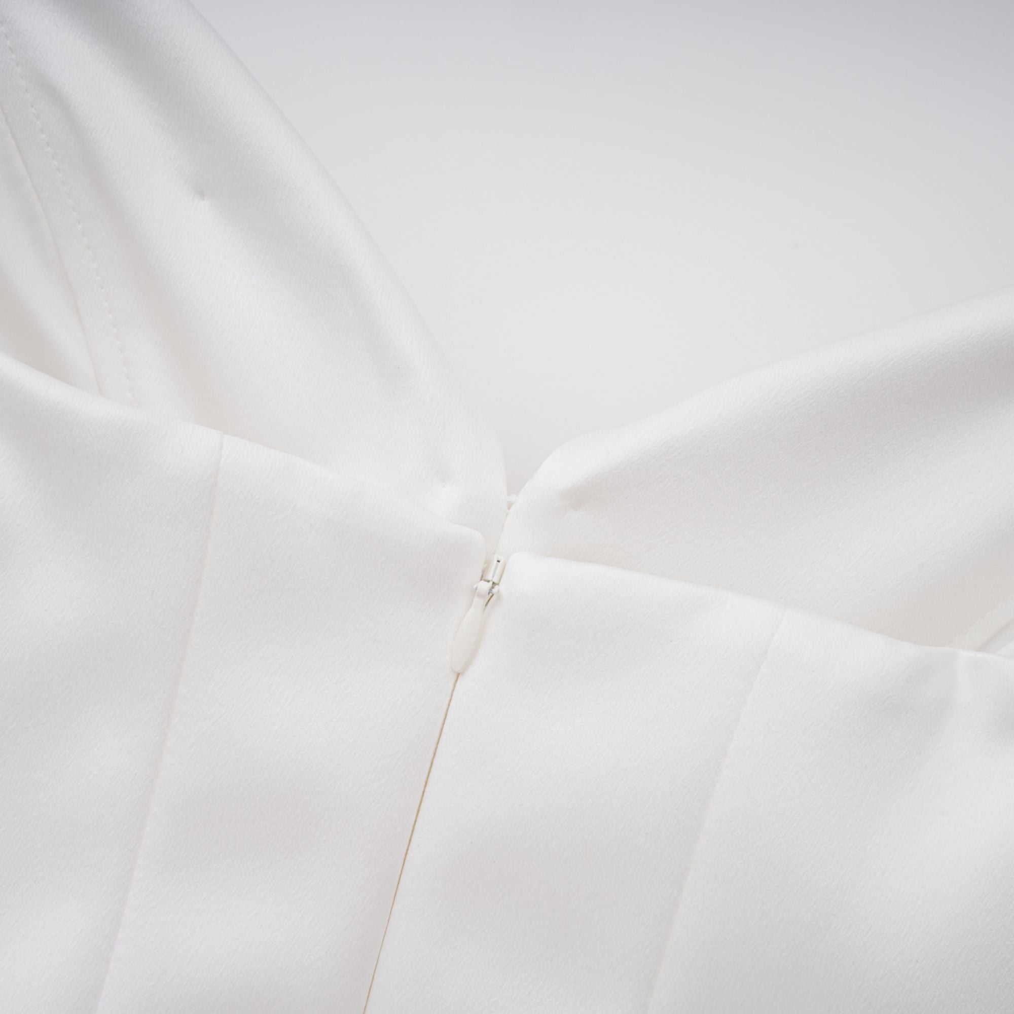 Alba White Barrel Waist Corset Maxi Dress