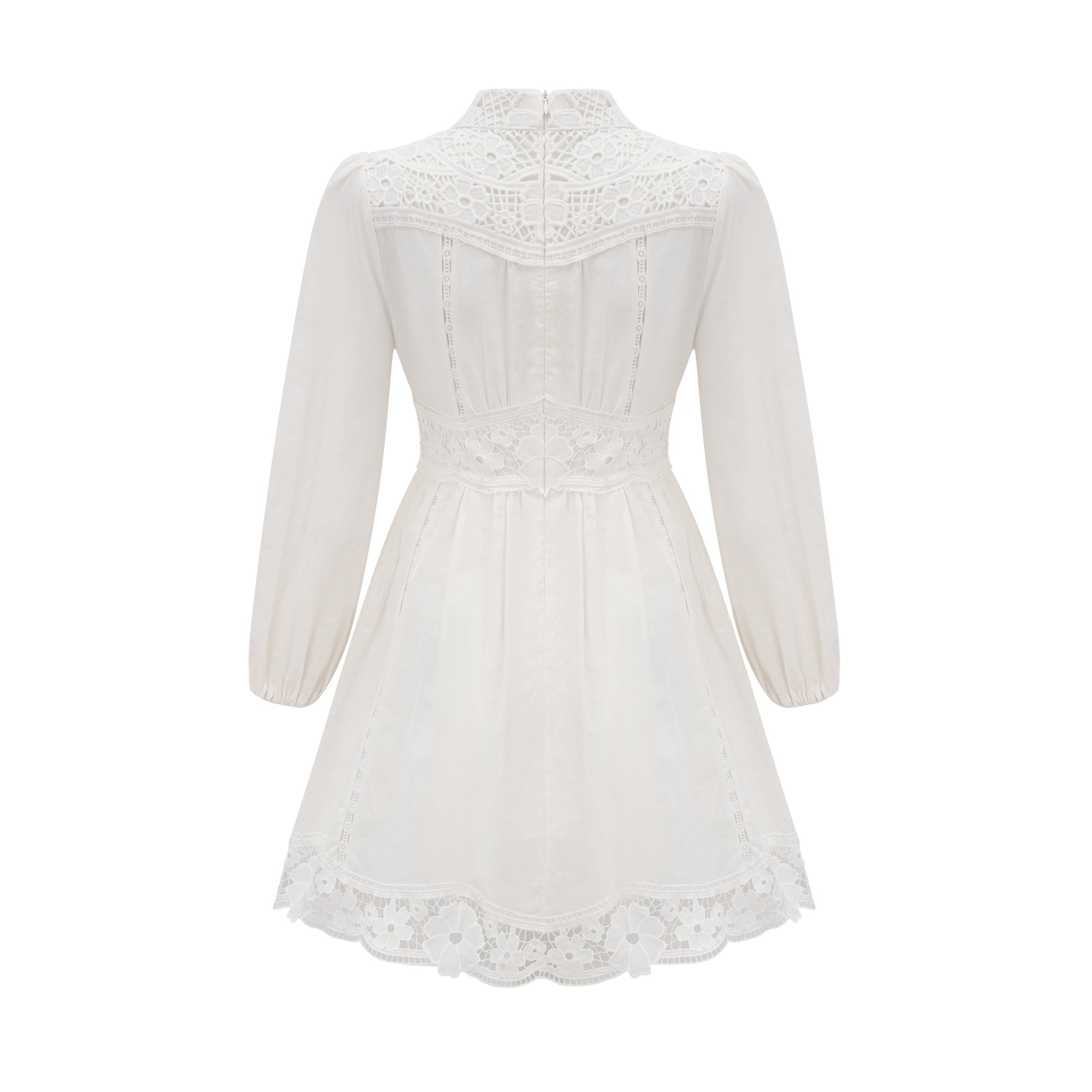 Margaux lace-trim-embellished mini dress