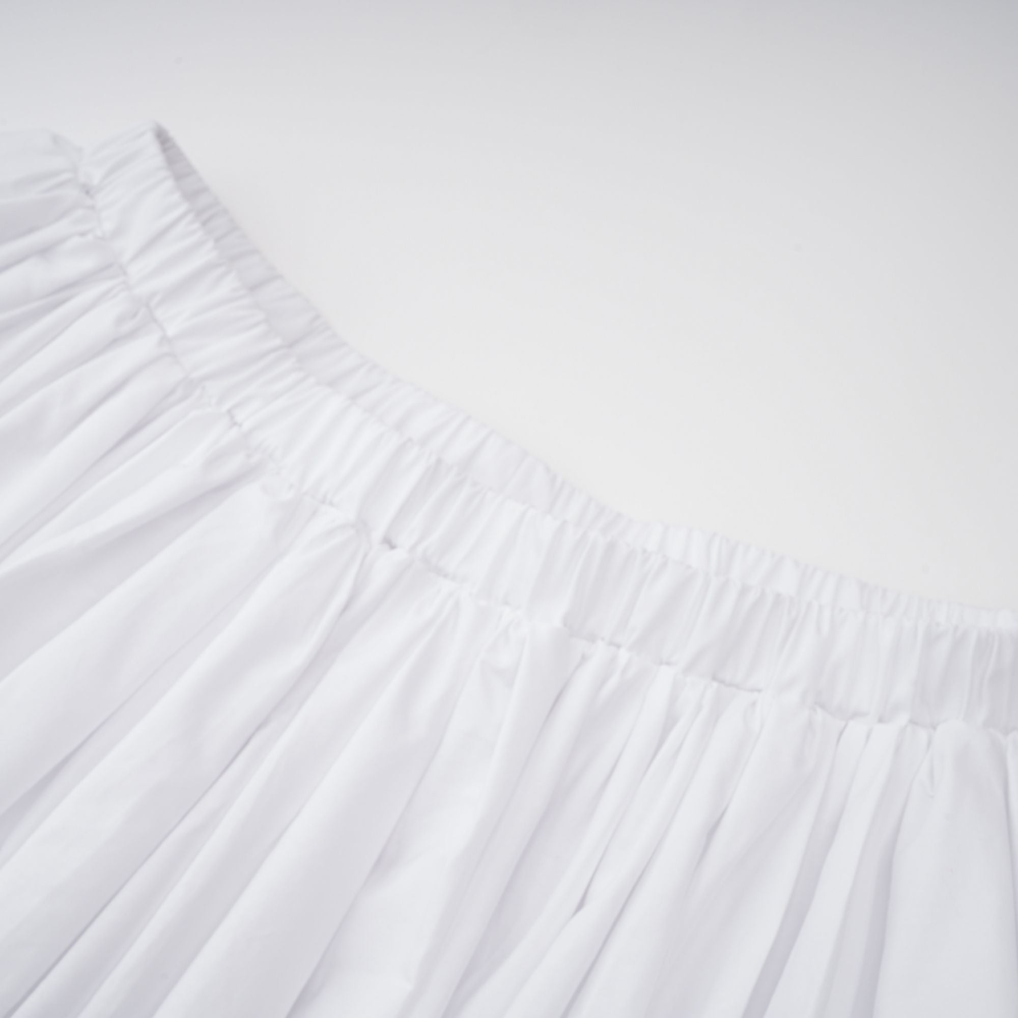 Alicia White Ruched Blouse & Skirt Set