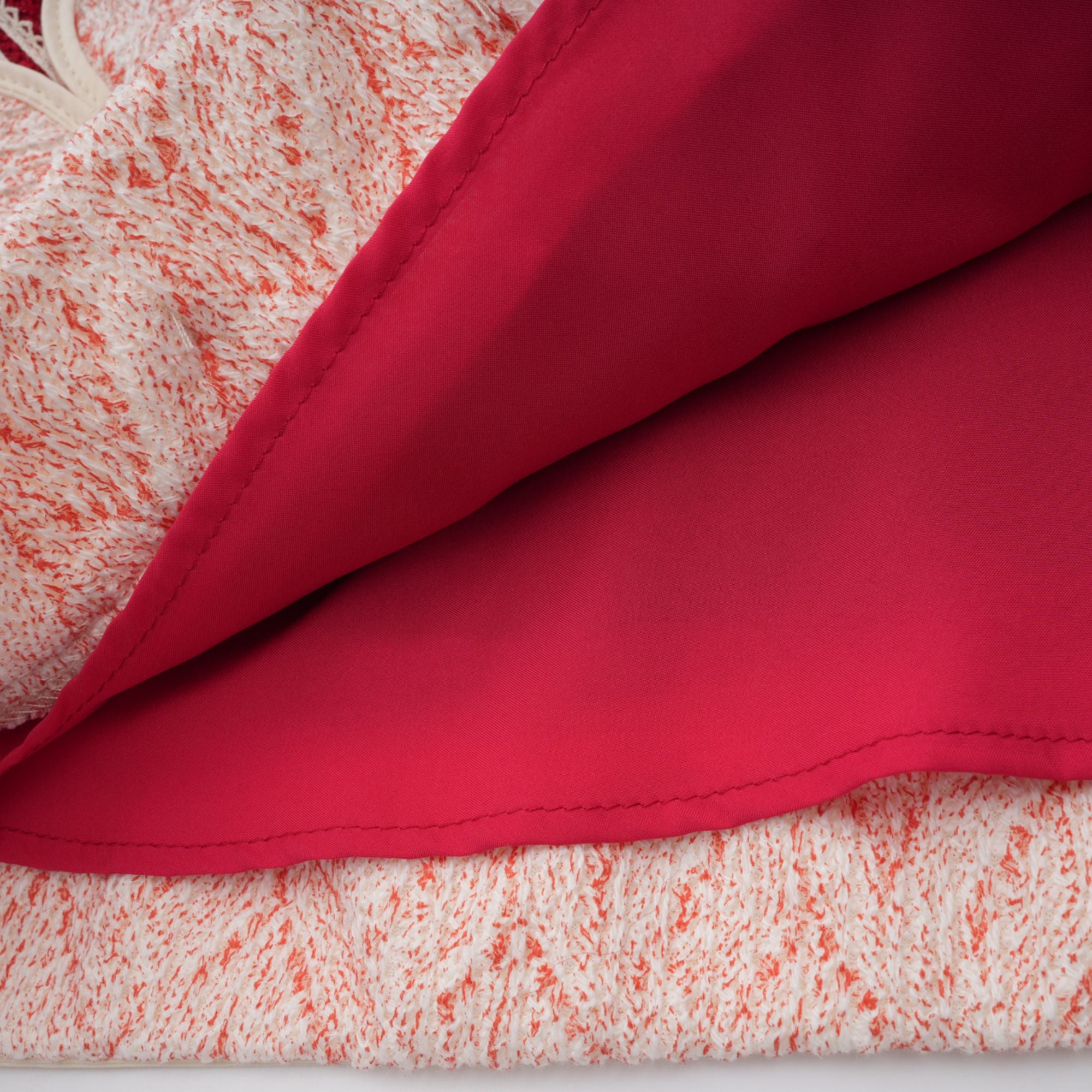 Carolina Pink Crochet Knit Blouse & Skirt Set