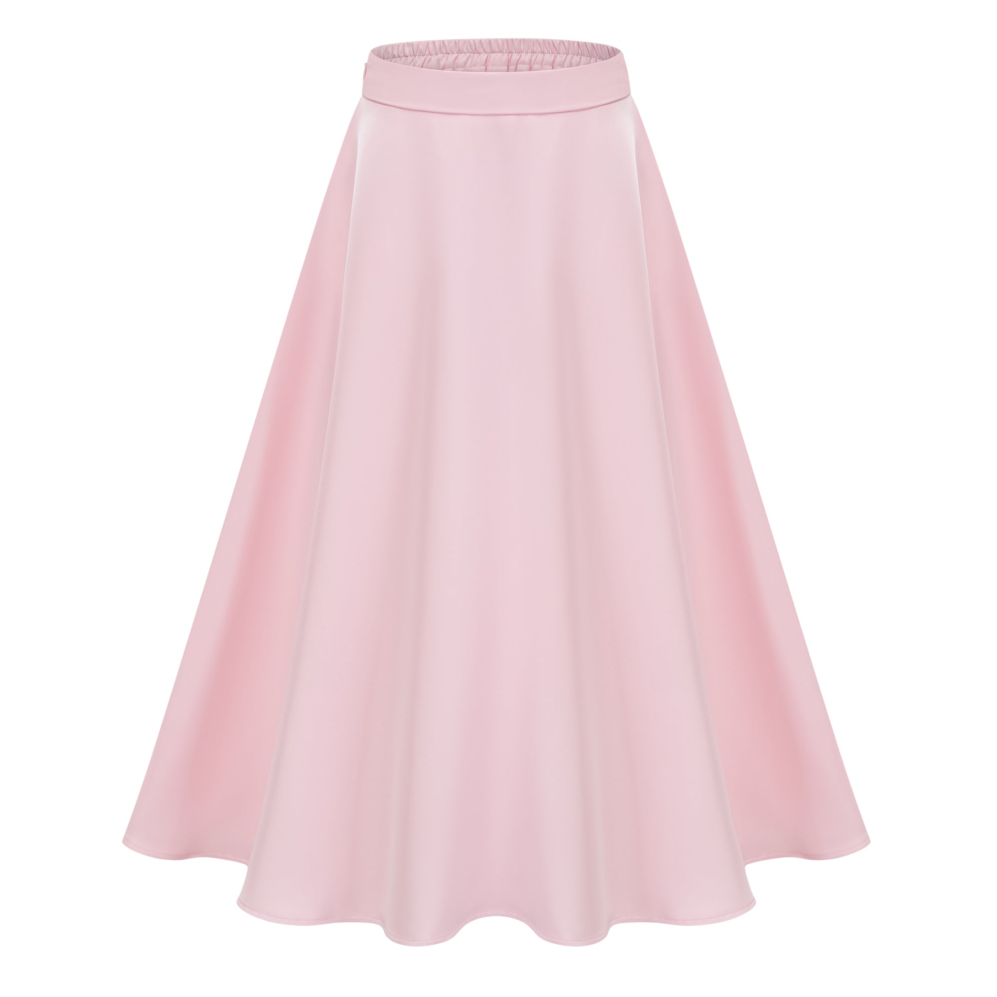Johanna Pink Self-Tie Blouse & Skirt Set