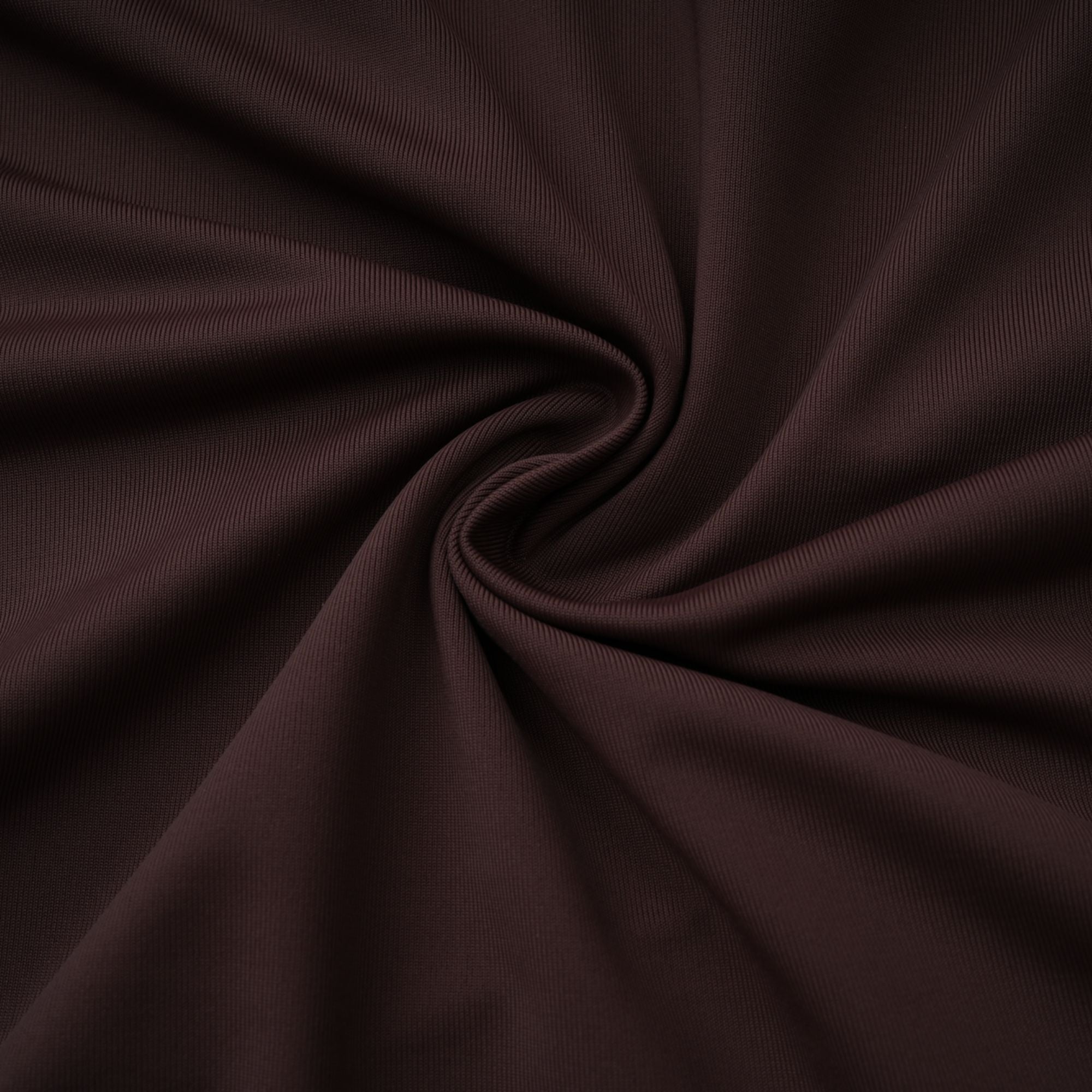 Prune Brown – Asymmetrisches, gerüschtes Midikleid „Night Out“