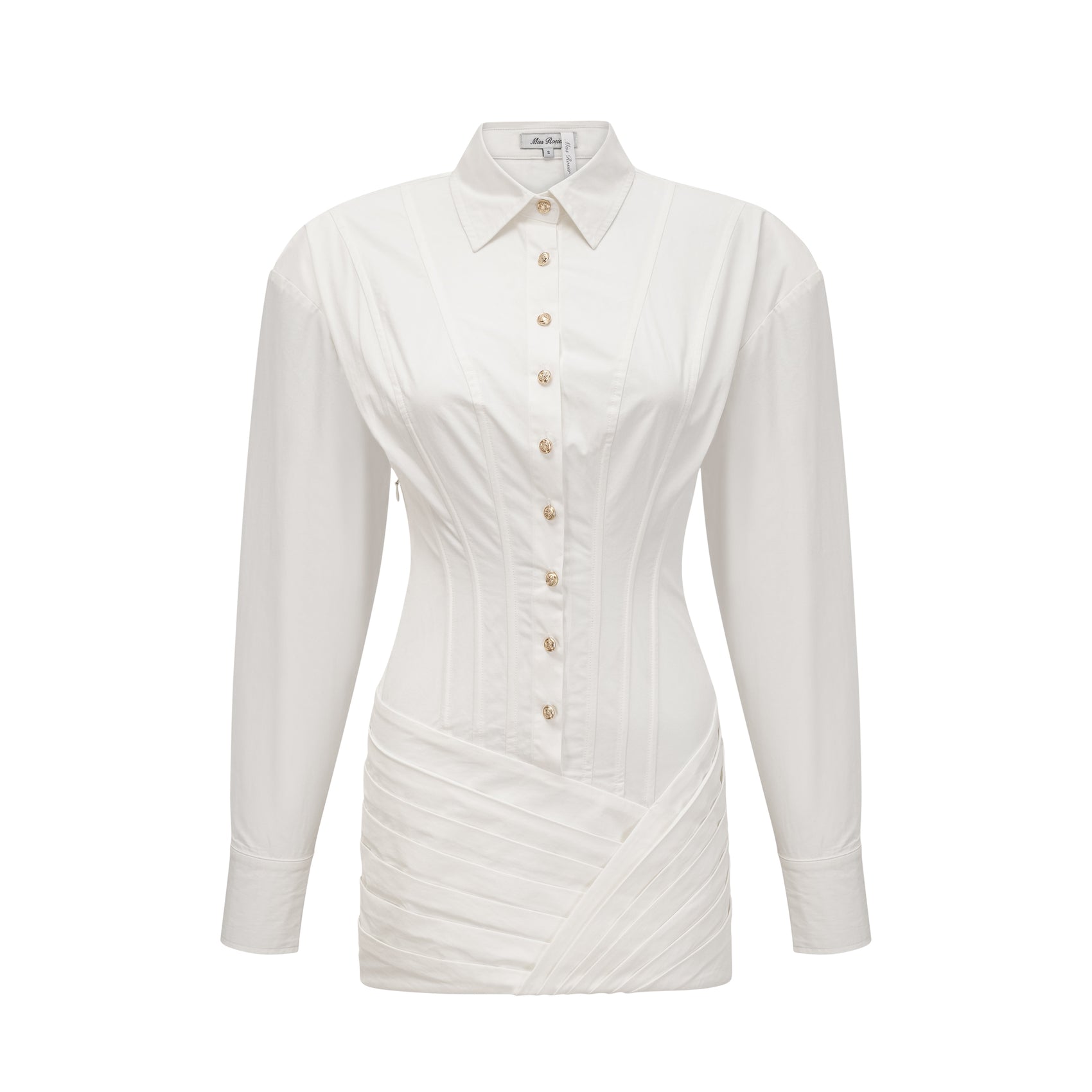 Cinched Front Dress - White main image 0