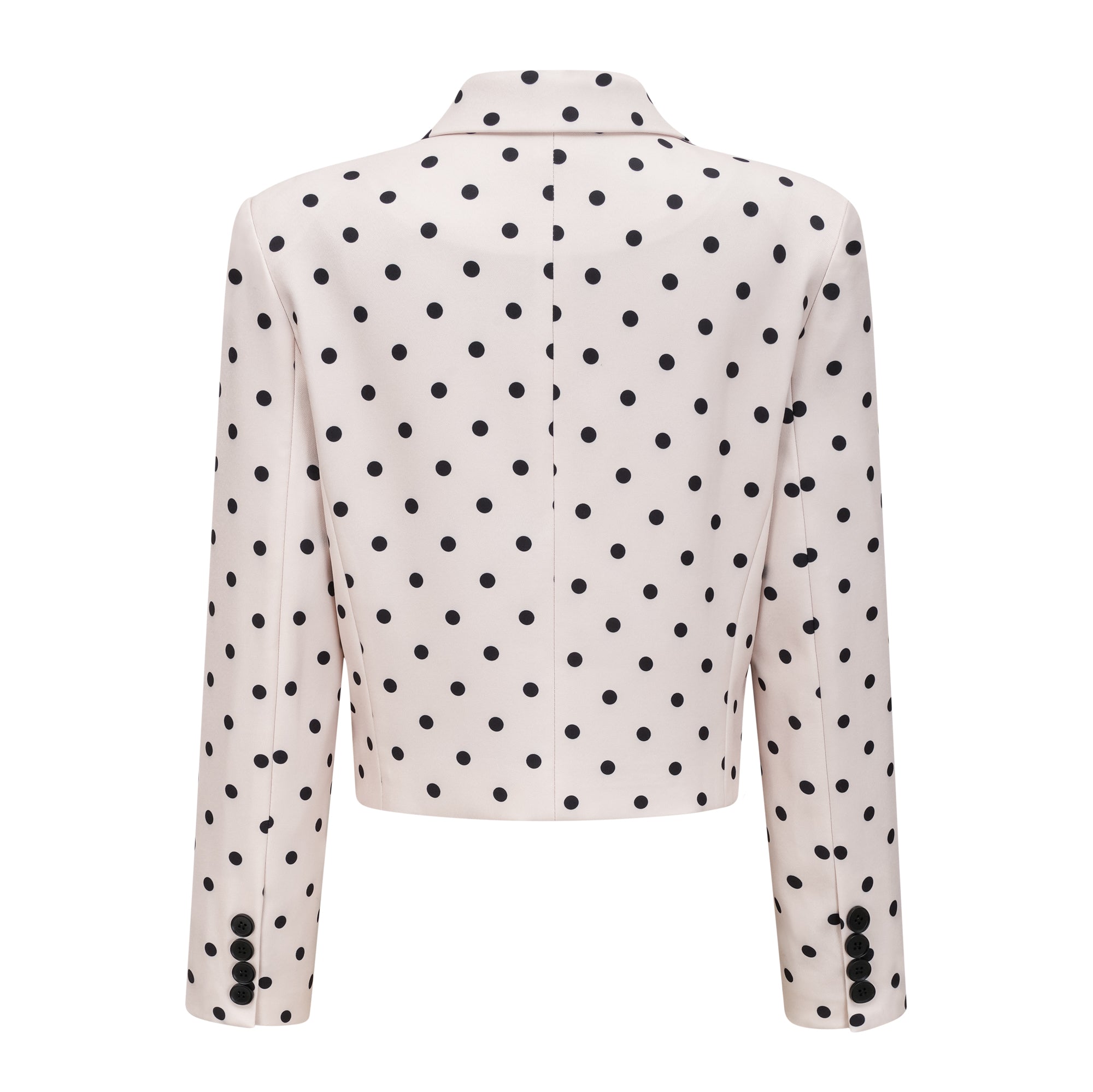 Valentine White Bowknot Polka Dot Short Jacket