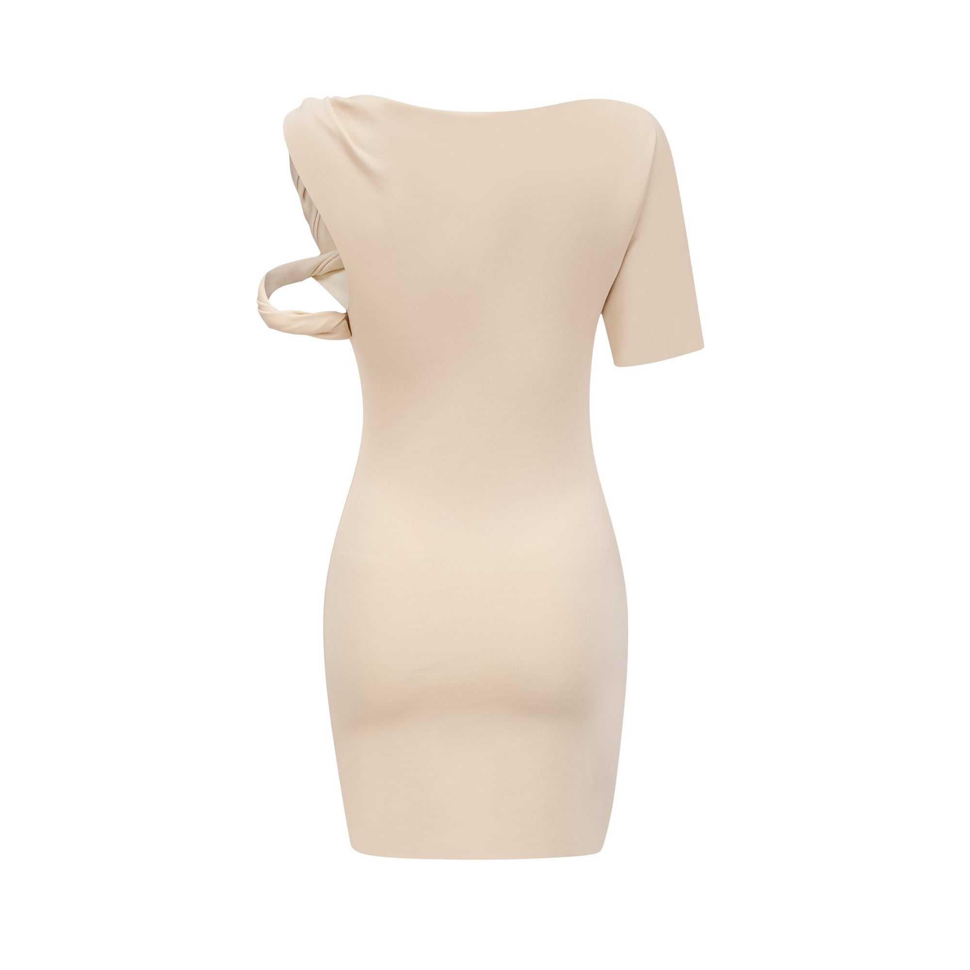 Rosalinda neutrals twist-strap mini dress (US Only)