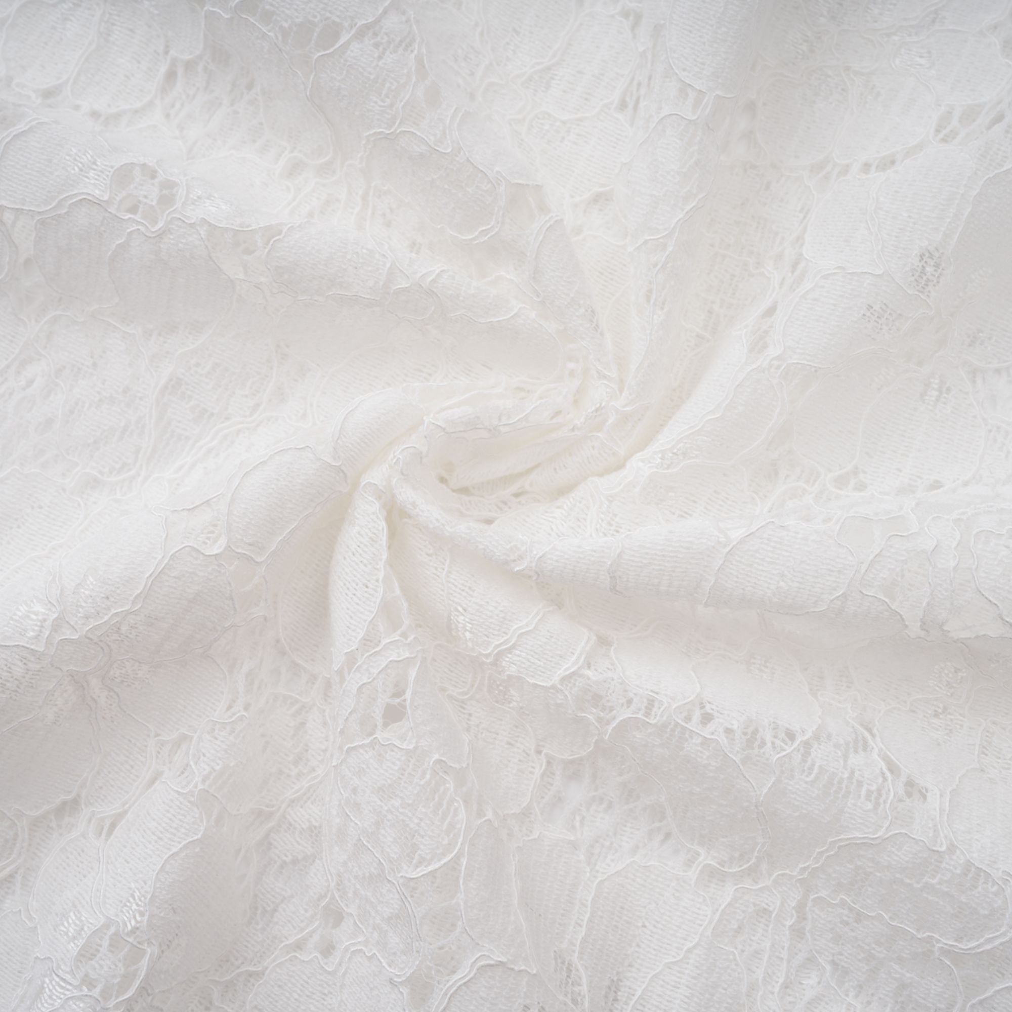 Bronte White Pleated Floral Lace Midi Dress