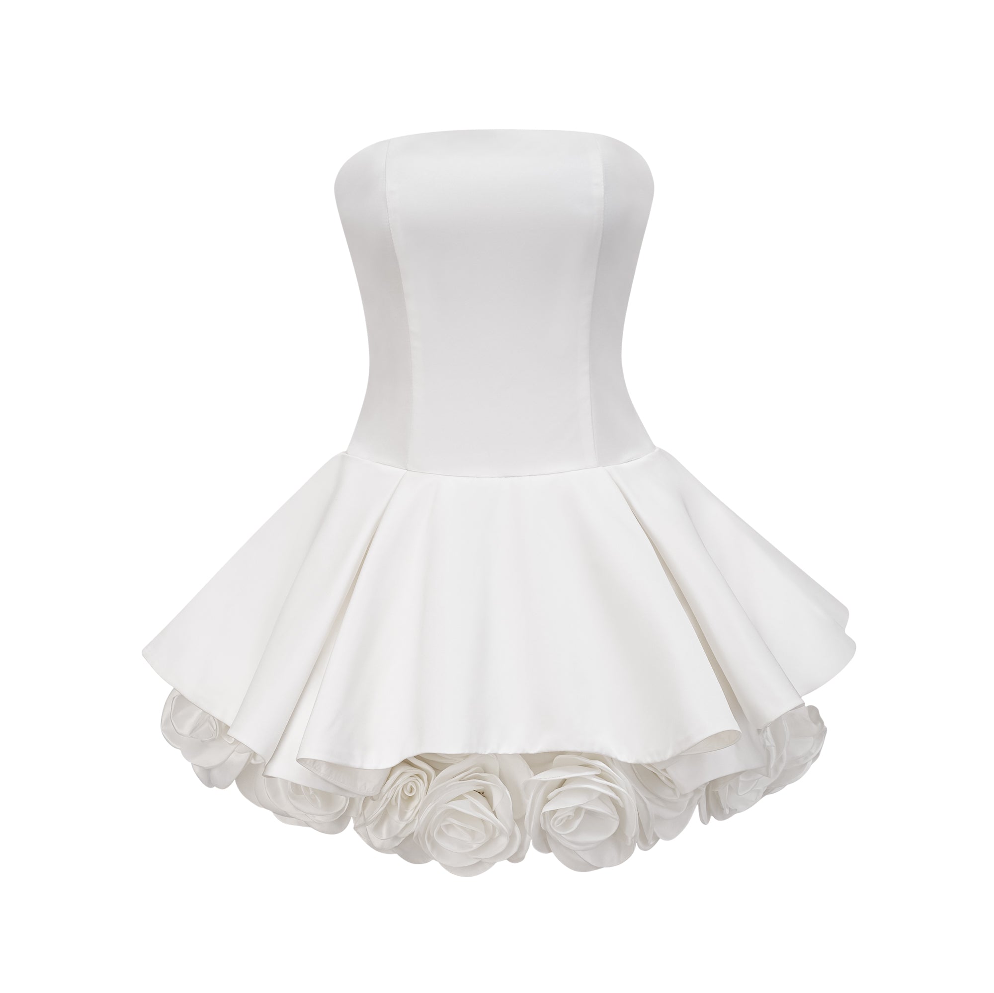 Lucie petal-layered mini dress