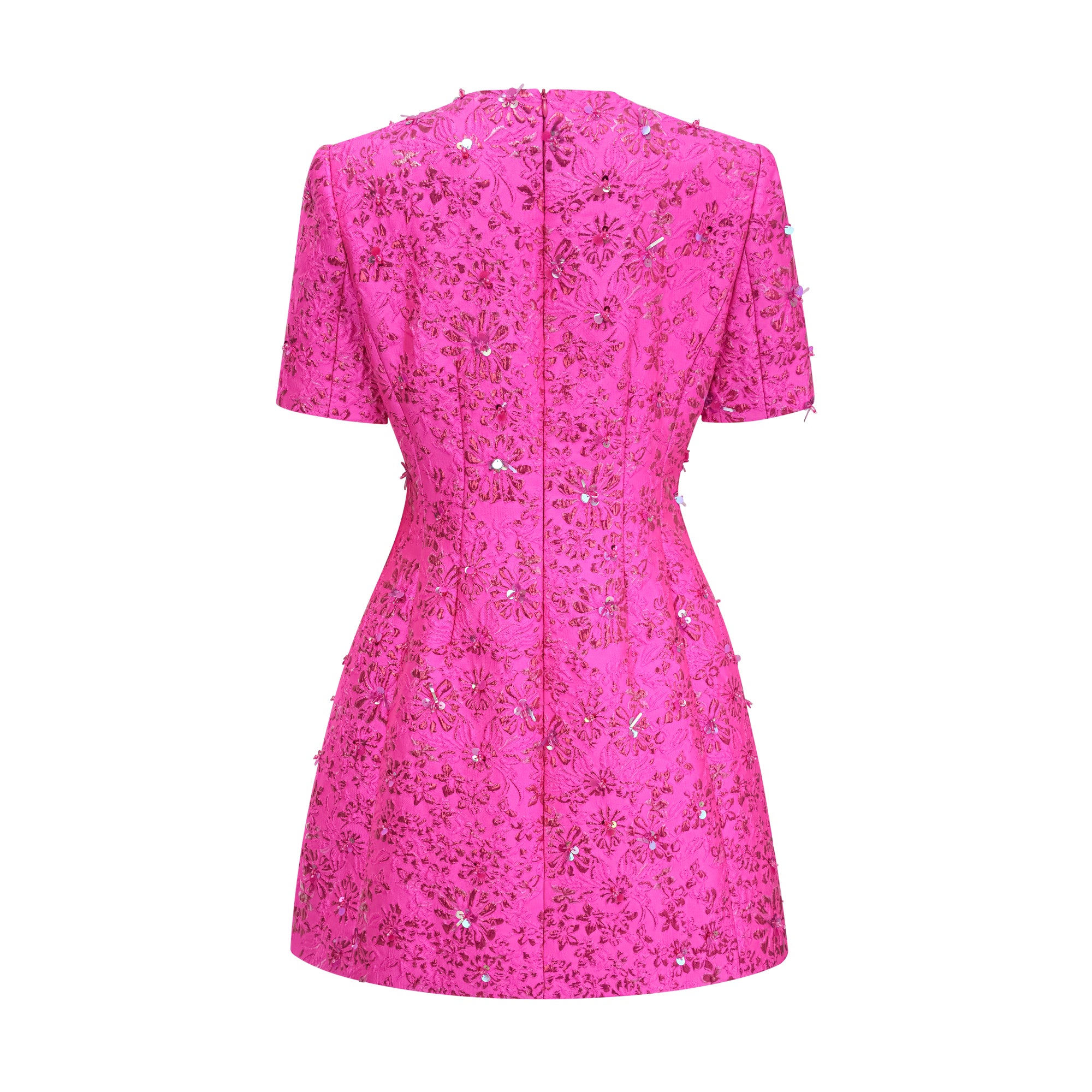 Florentina floral-appliqué embellished mini dress