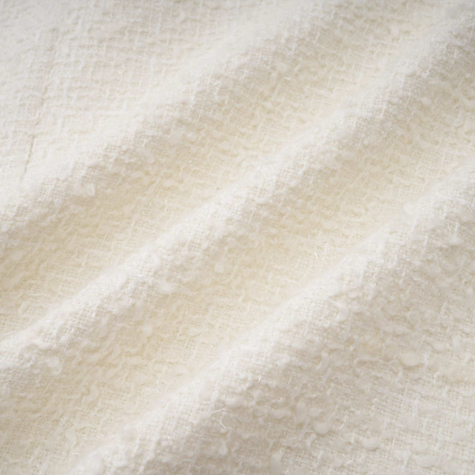 Gaëlle White Faux Pearl Tweed Mini Dress