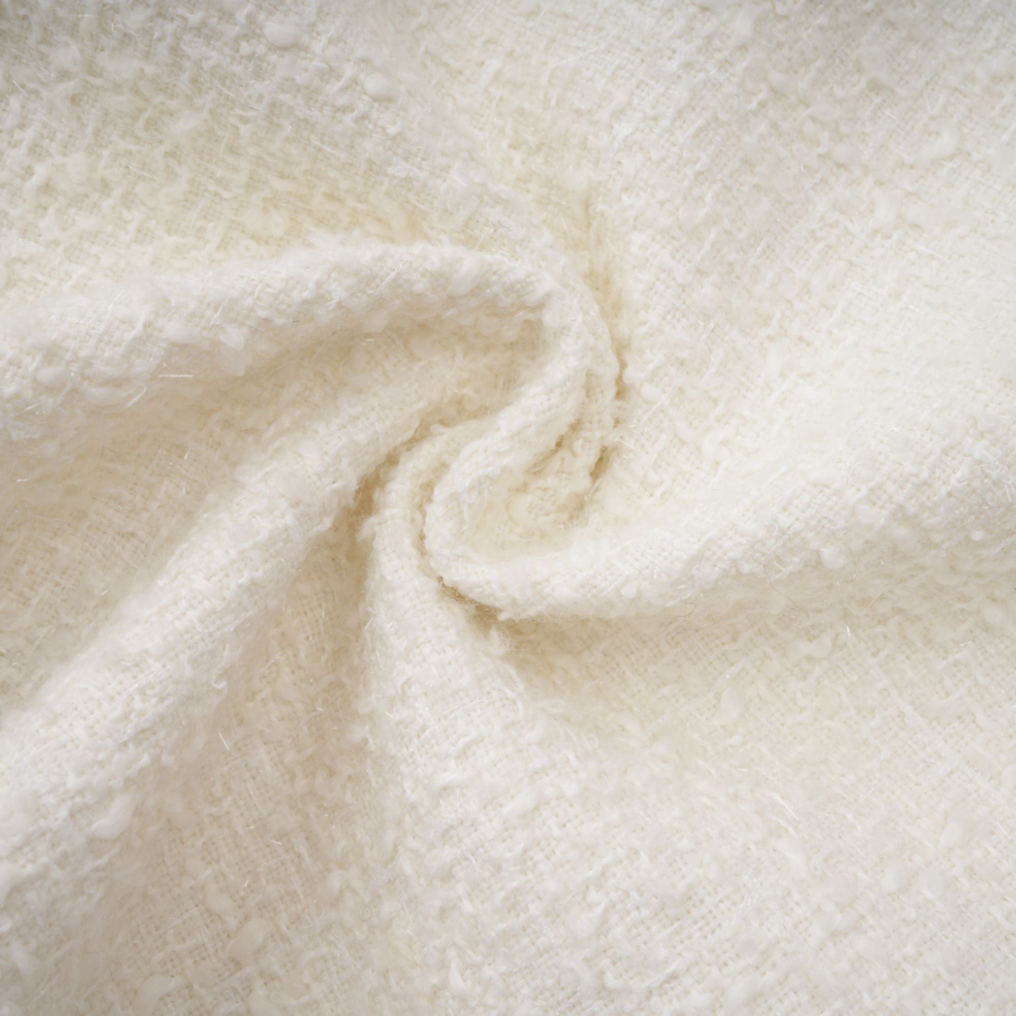 Gaëlle White Faux Pearl Tweed Mini Dress