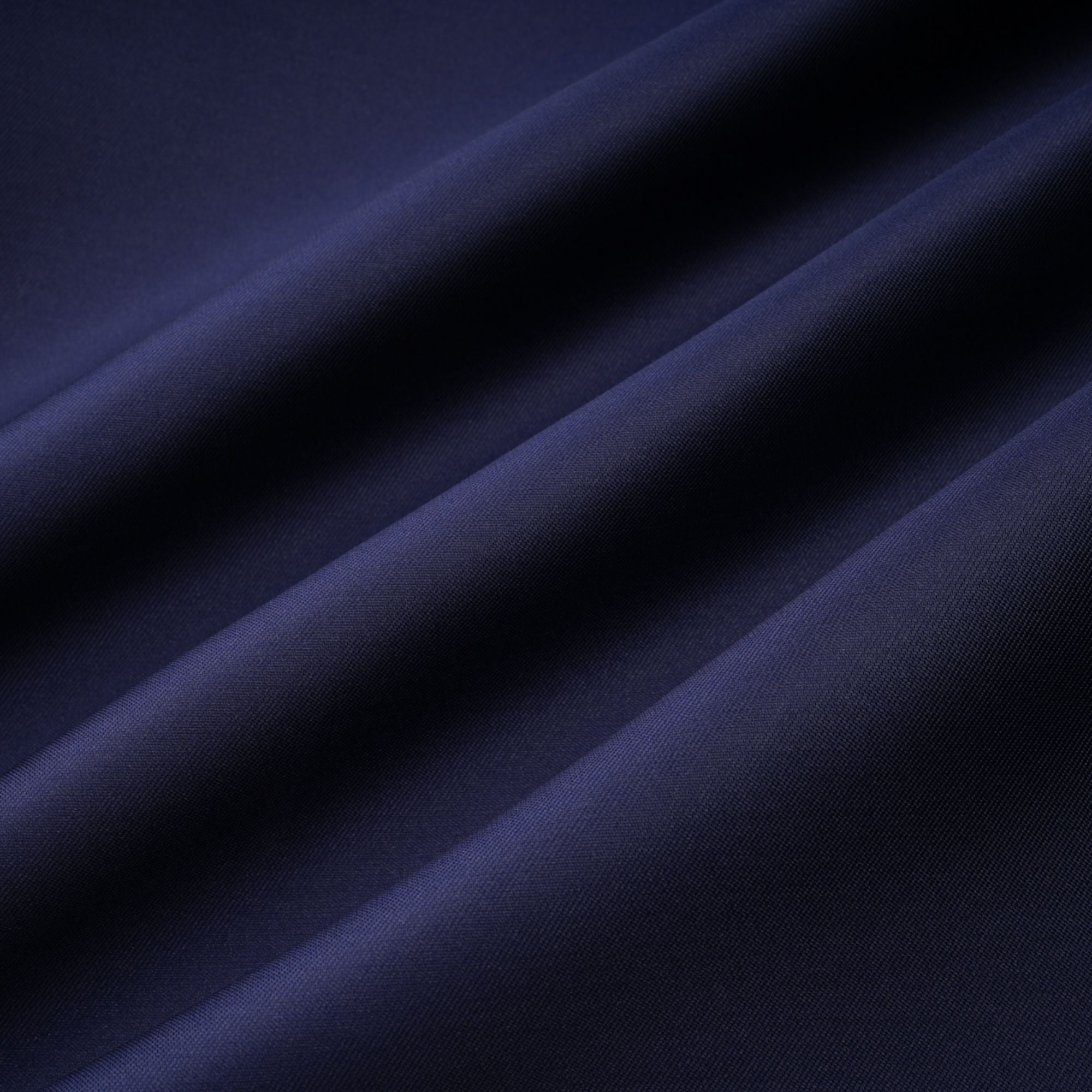 Fern Navy Blue Satin Panel Knit Midi Dress