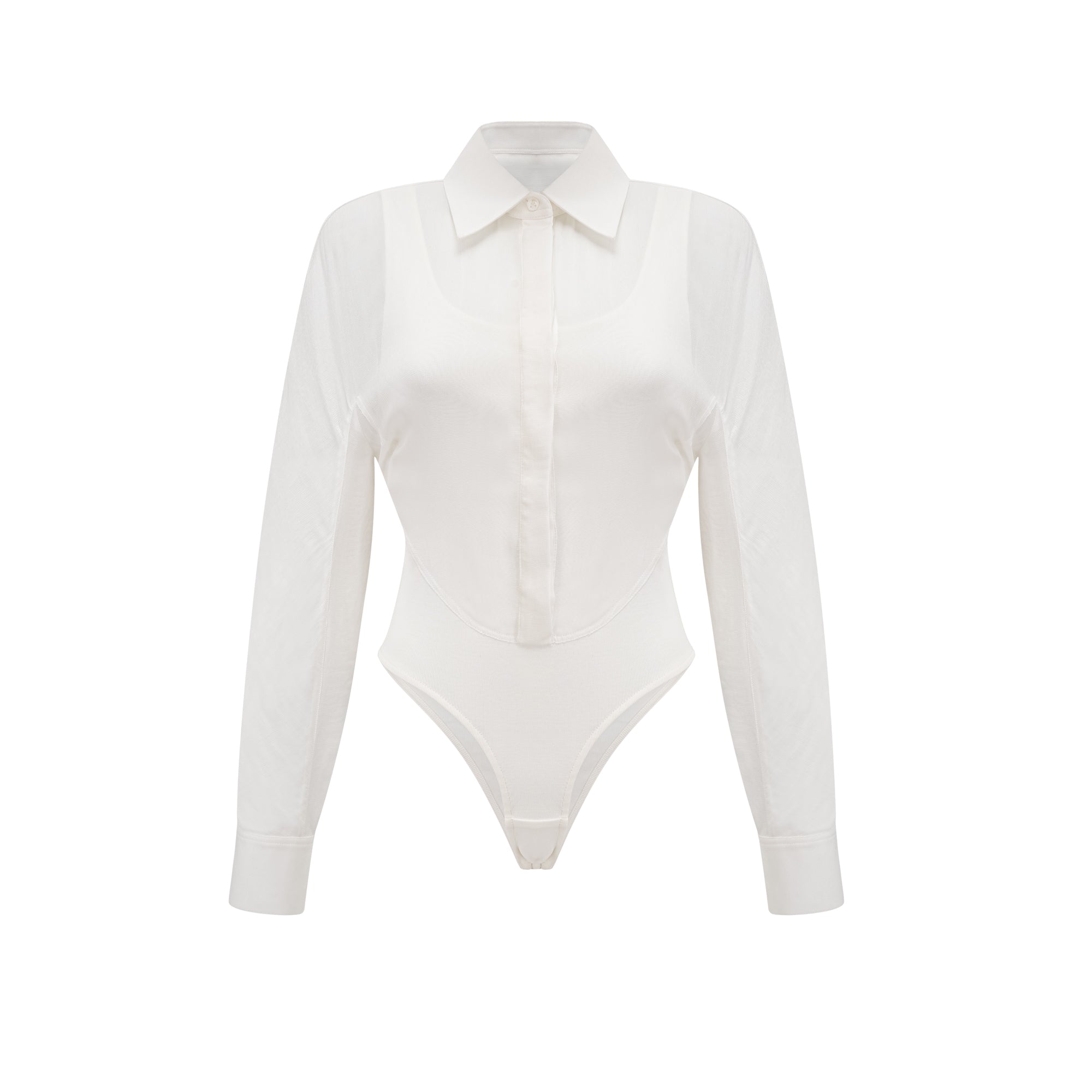 Fleur boned-design bodysuit